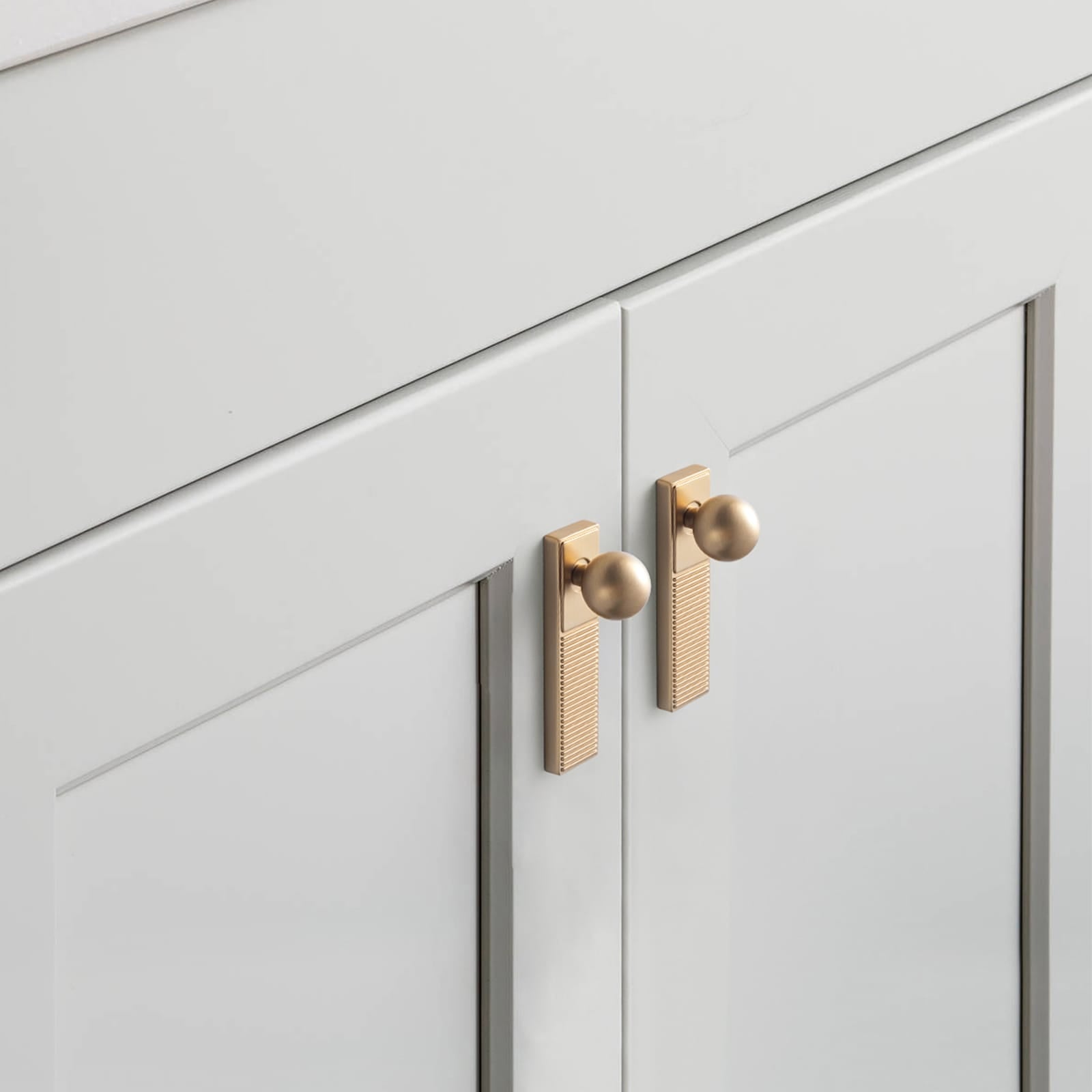Goo-Ki 6 Pack Round Cabinet Knobs with Decorative Back Plate Zinc Alloy Cabinet Hardware for Kitchen
