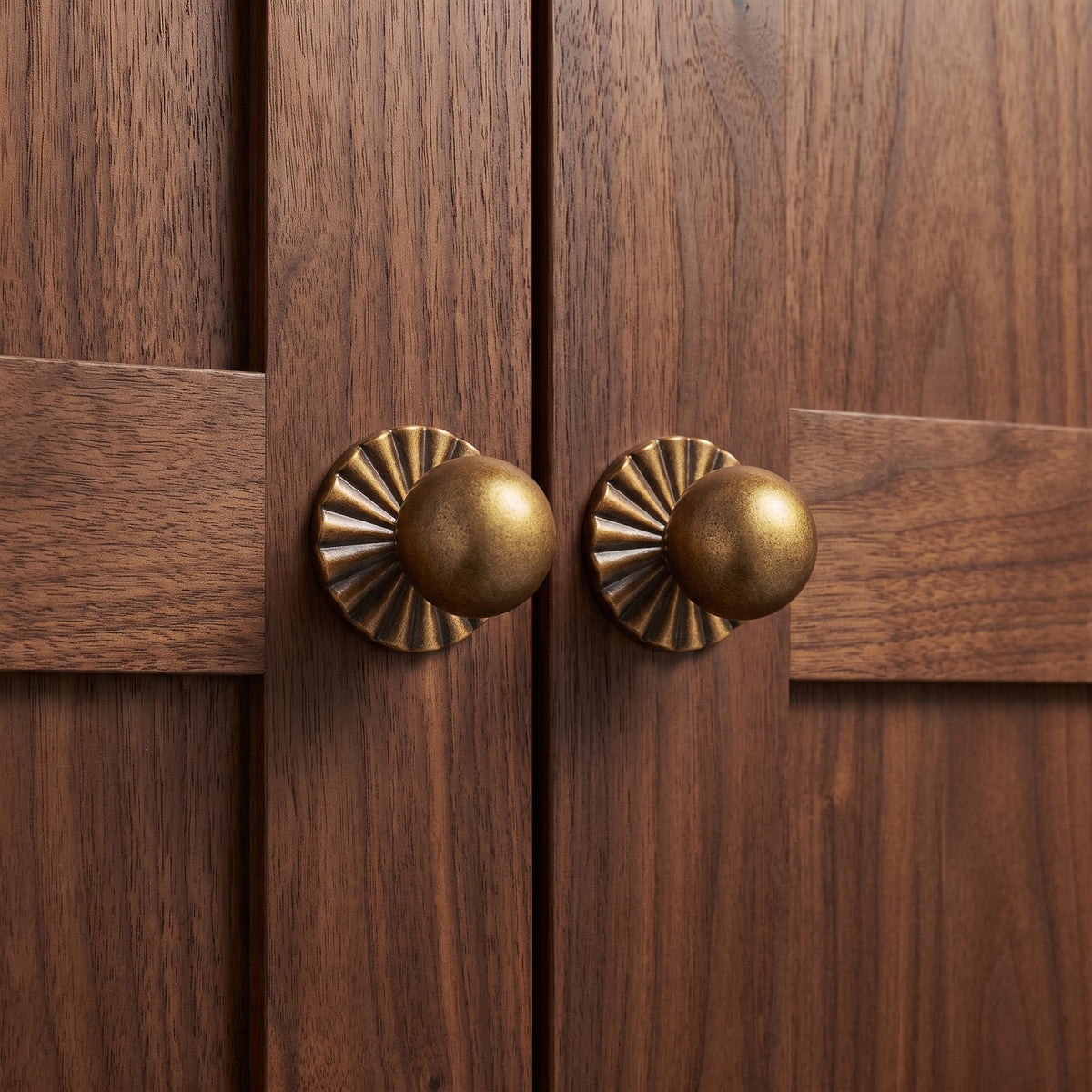 Goo-Ki 6 Pack Round Cabinet Knobs with Decorative Back Plate Zinc Alloy Cabinet Hardware for Kitchen
