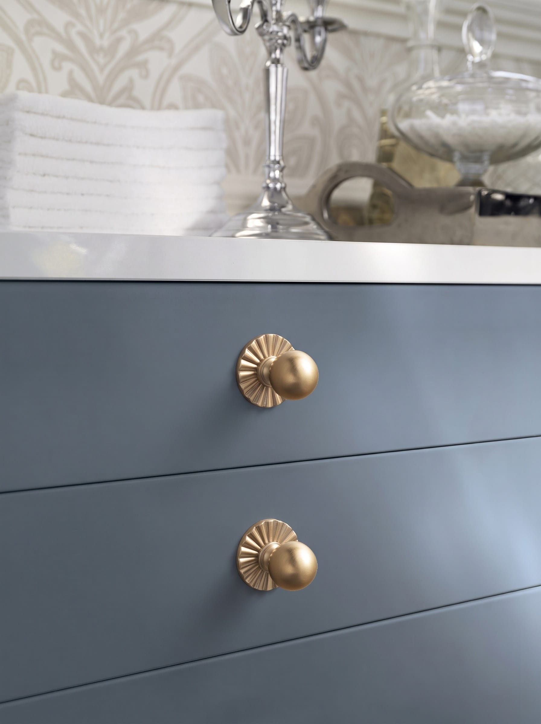Goo-Ki 6 Pack Stylish Zinc Alloy Cabinet Knobs Classic Round Design Durable Cabinet Handles