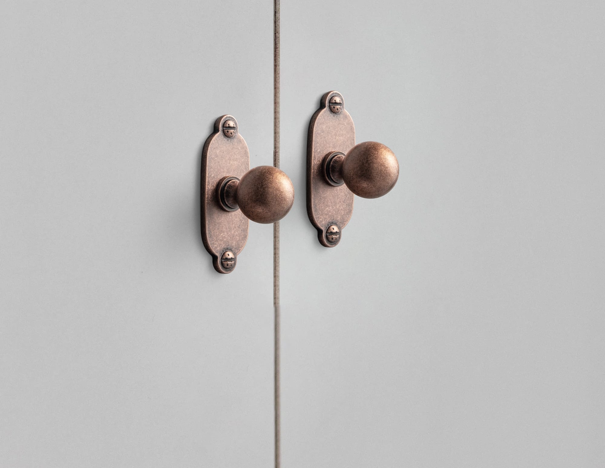 Goo-Ki 6 Pack Stylish Zinc Alloy Cabinet Knobs Classic Round Design Durable Cabinet Handles