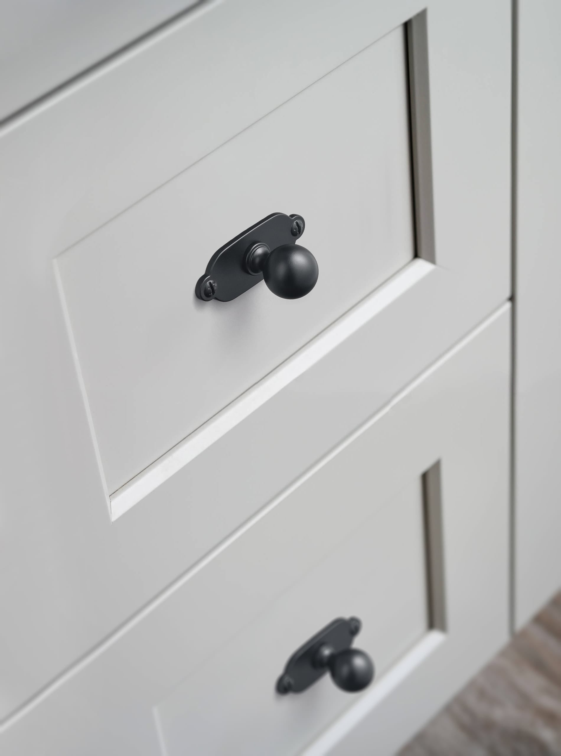 Goo-Ki 6 Pack Stylish Zinc Alloy Cabinet Knobs Classic Round Design Durable Cabinet Handles