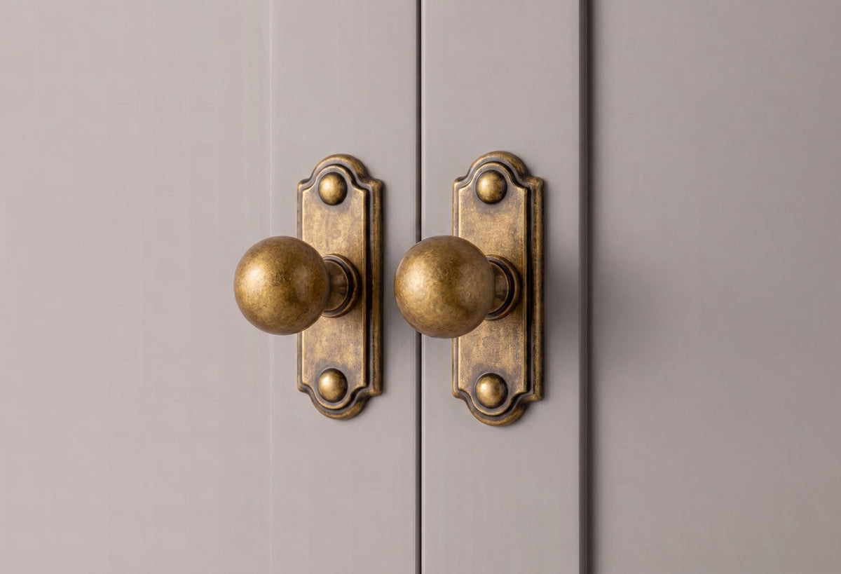 Goo-Ki 6 Pack Stylish Zinc Alloy Cabinet Knobs Classic Round Design Durable Cabinet Handles