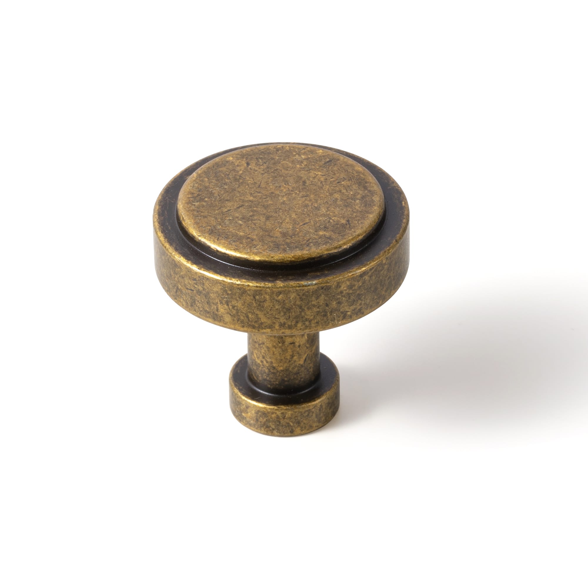 Goo-Ki Antique Brass / 1.5'' Knob / 6 Pack Simple Cylindrical Zinc Alloy Drawer Knob with Elegant Design