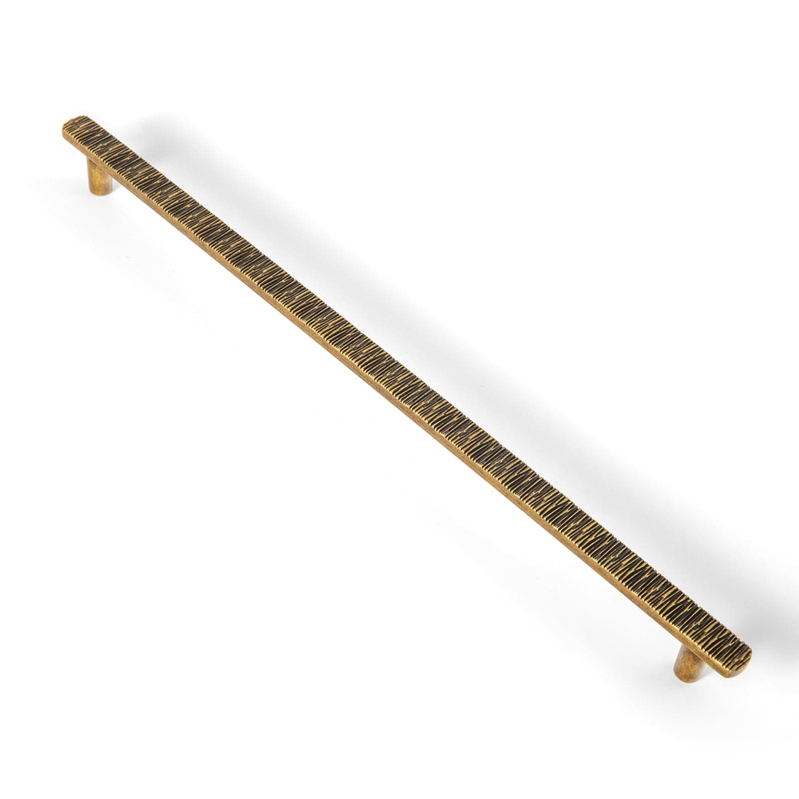 Goo-Ki Antique Brass / 12.6'' Hole Center / 6 Pack Striped Hammerline Cabinet Pulls Light Luxury Elegant Kitchen Hardware