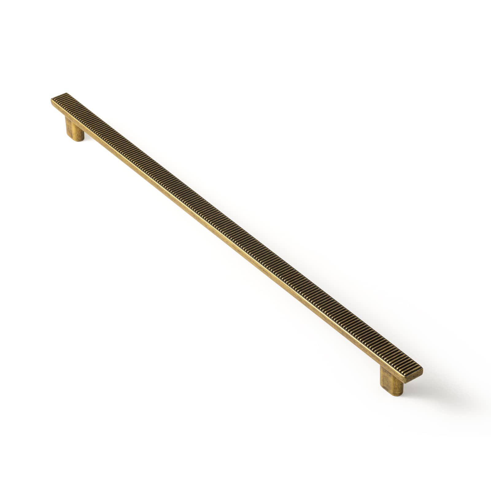 Goo-Ki Antique Brass / 12.6'' Hole Center / 6 Pack Striped Vintage Cabinet Handles Antique Brass Cabinet Pull Knob Hardware for Kitchen