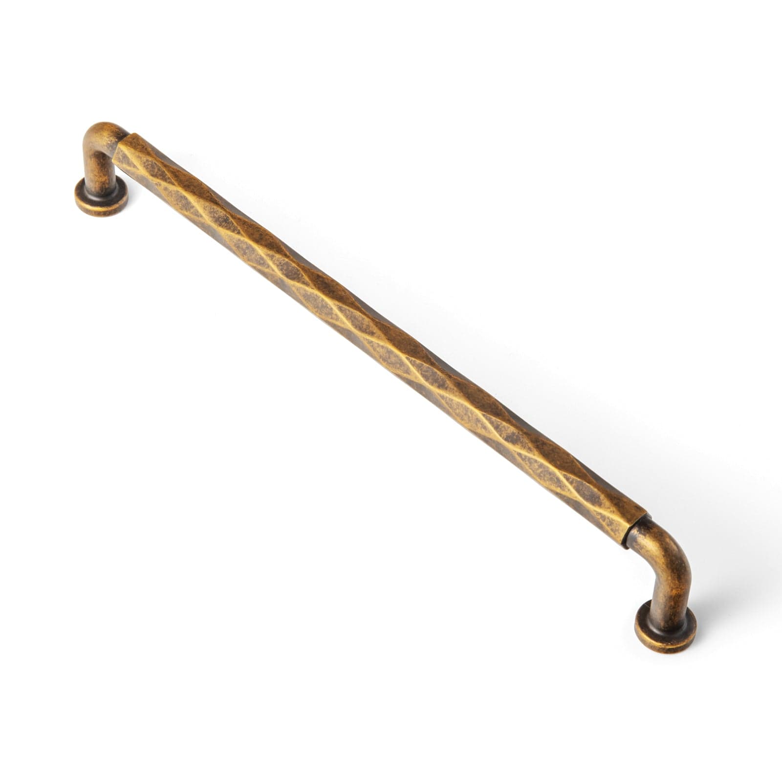 Goo-Ki Antique Brass / 7.6'' Hole Center / 6 Pack Twisted Design Decorative Zinc Alloy Cabinet Handles for Kitchen Cabinets