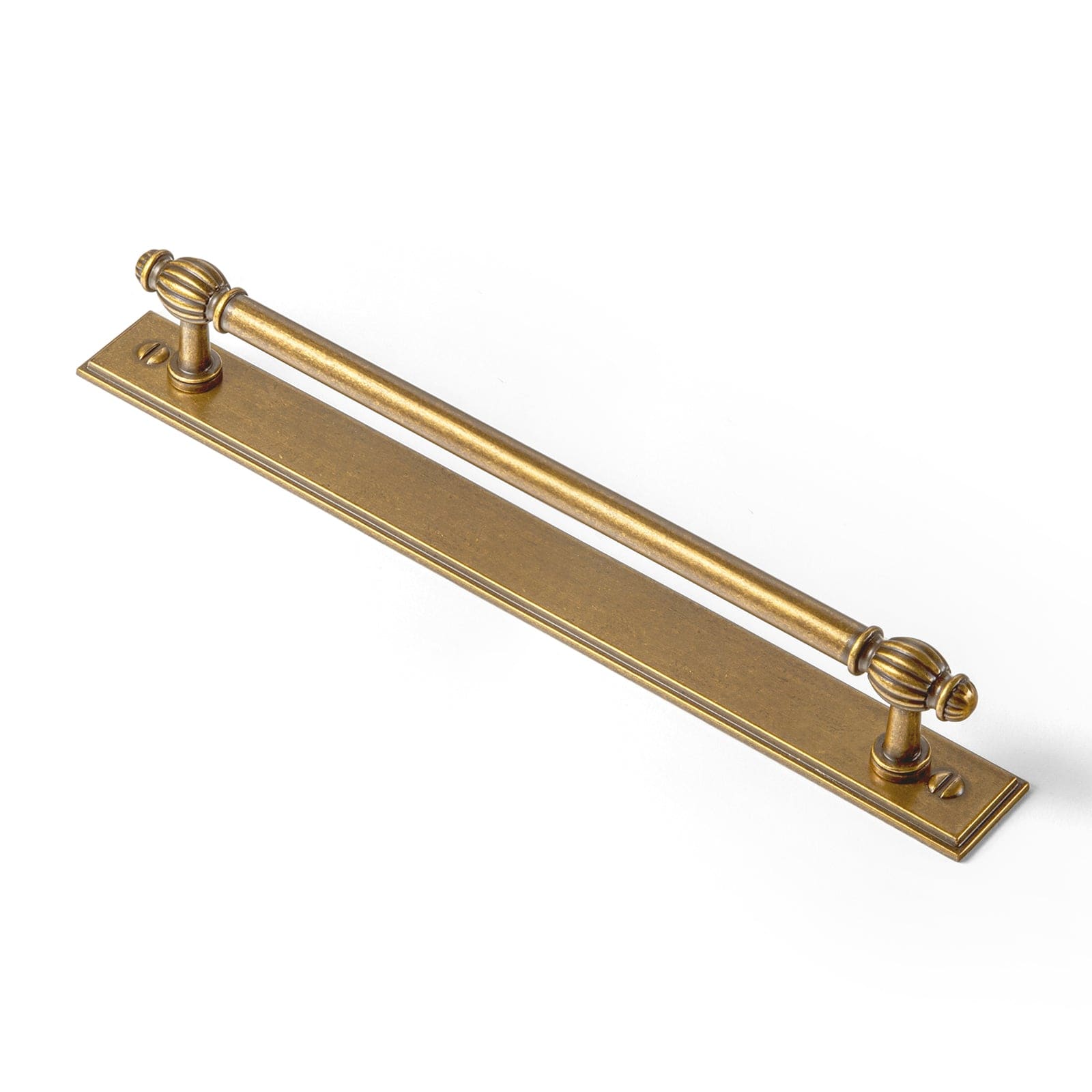Goo-Ki Antique Brass / 7.6'' Hole Center with Back Plate G015 / 2 Pack Luxury Decorative Antique Brass Cabinet Handles Stylish Accents for Modern Cabinet Design