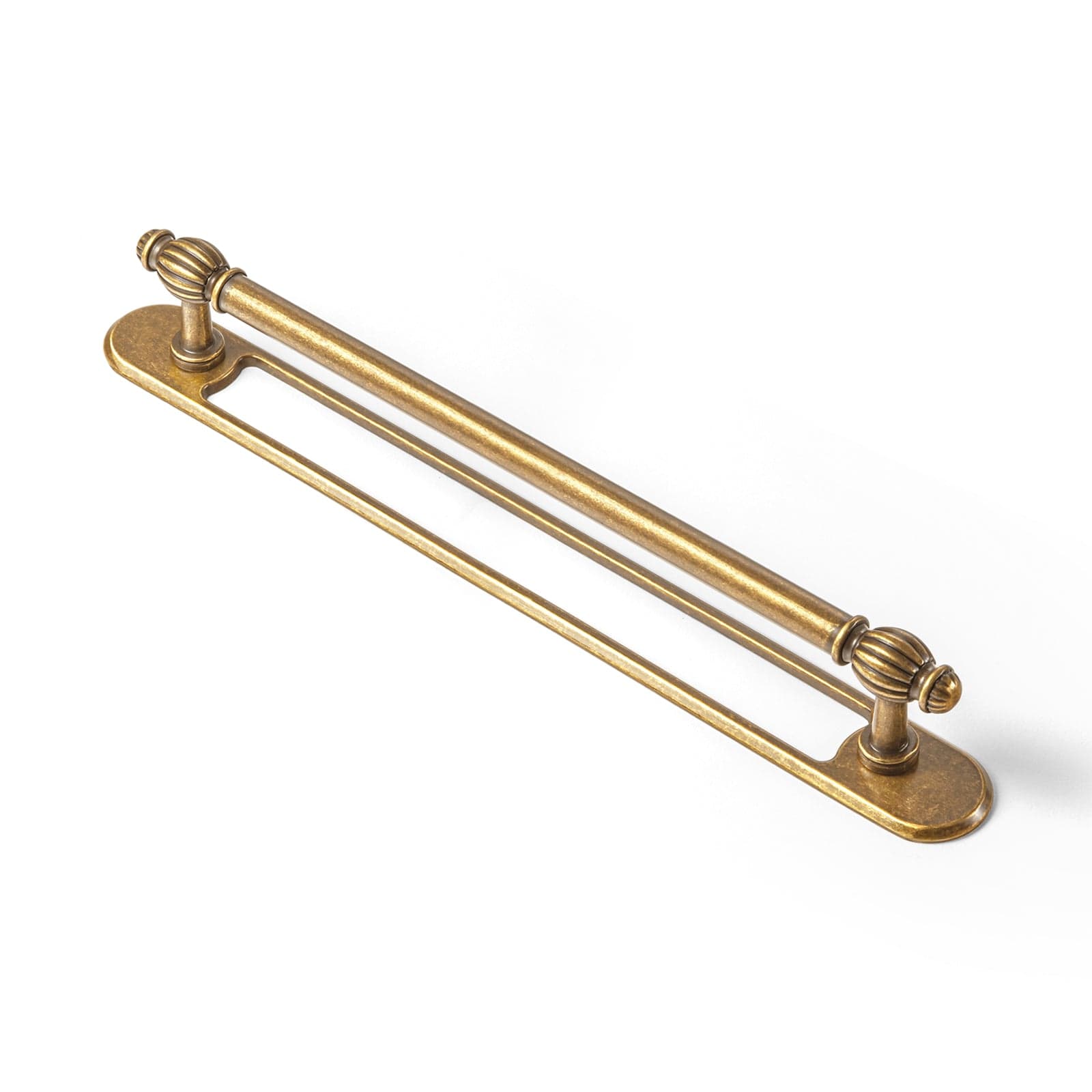 Goo-Ki Antique Brass / 7.6'' Hole Center with Back Plate G021 / 2 Pack Luxury Decorative Antique Brass Cabinet Handles Stylish Accents for Modern Cabinet Design