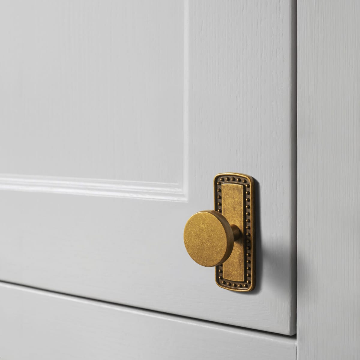 Goo-Ki Antique Brass Cabinet Knobs with Back Plates Ornate Cabinet Pulls for Kitchen Cabinet Hardware
