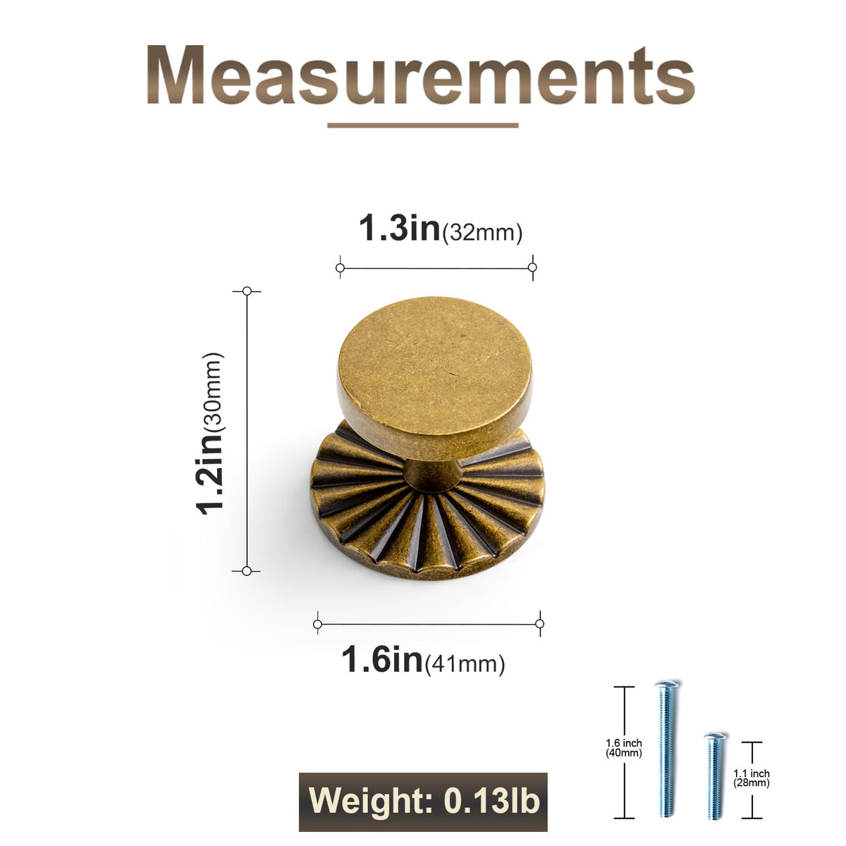 Goo-Ki Antique Brass Cabinet Knobs with Back Plates Ornate Cabinet Pulls for Kitchen Cabinet Hardware