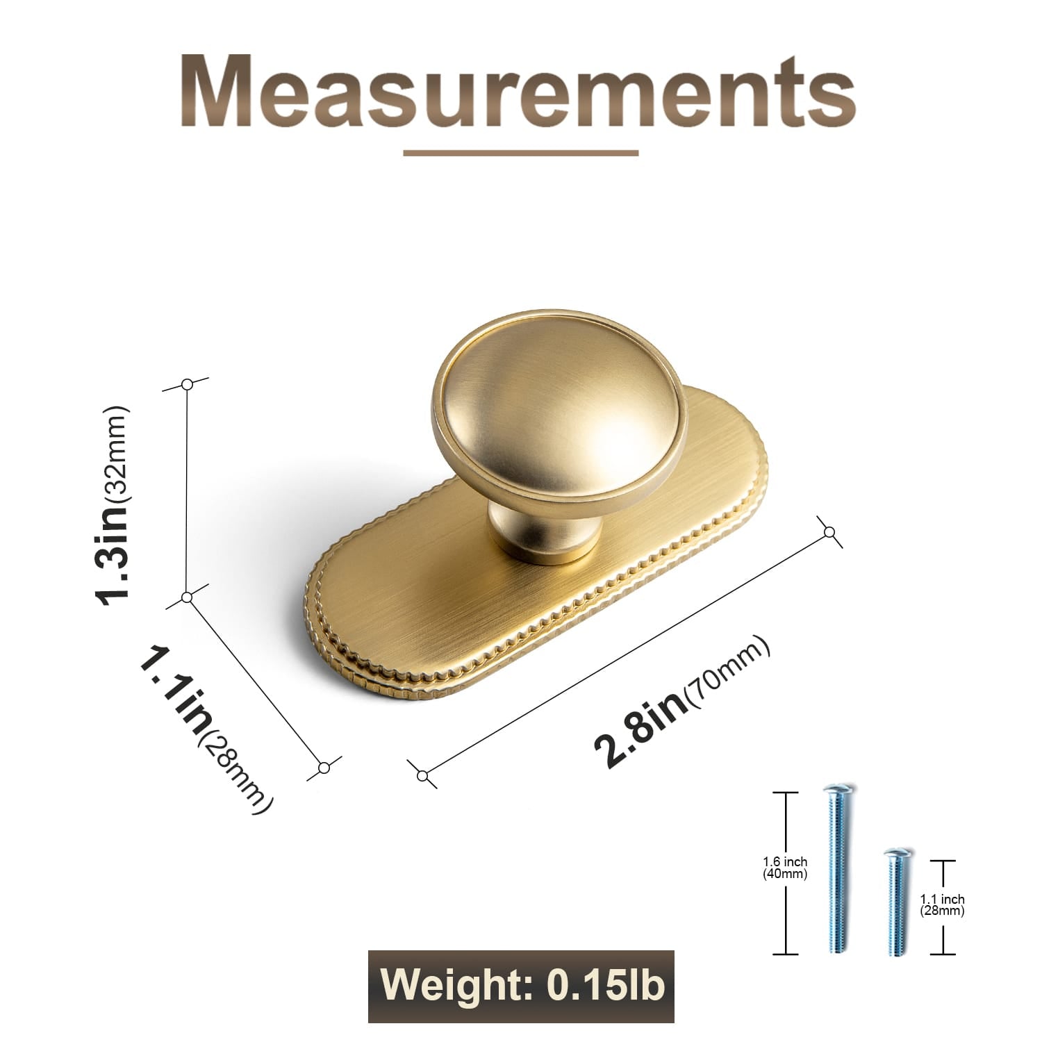 Goo-Ki Antique Brass Cabinet Knobs Zinc Alloy Round Drawer Pulls with Vintage Patina Finish Retro Furniture Hardware