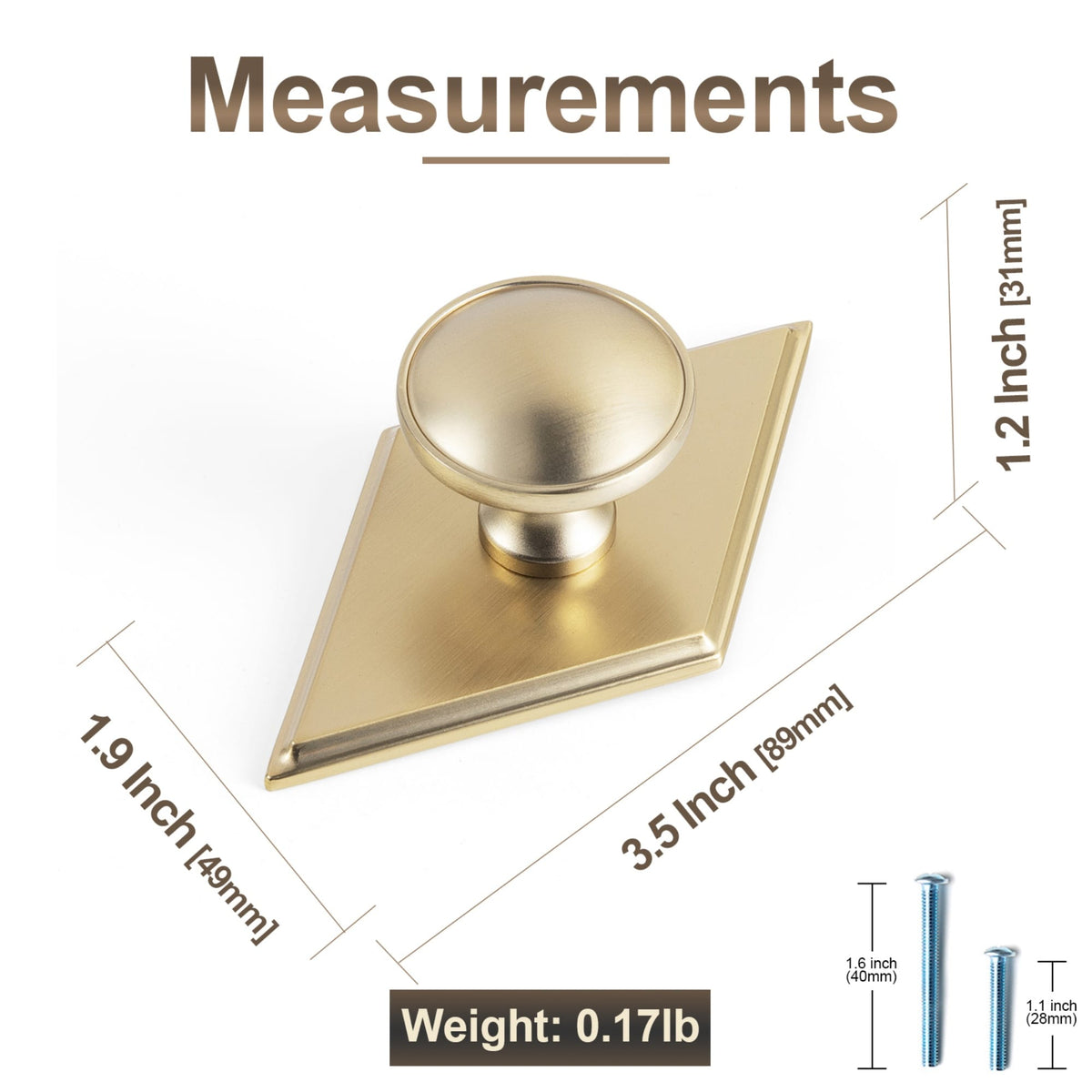Goo-Ki Antique Brass Cabinet Knobs Zinc Alloy Round Drawer Pulls with Vintage Patina Finish Retro Furniture Hardware