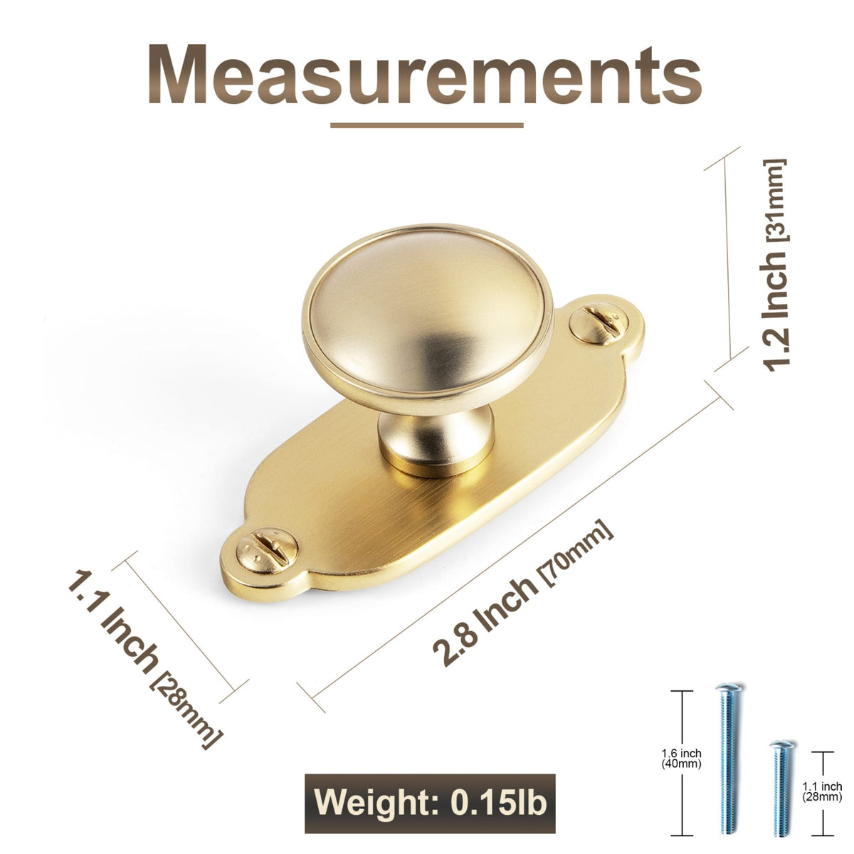 Goo-Ki Antique Brass Cabinet Knobs Zinc Alloy Round Drawer Pulls with Vintage Patina Finish Retro Furniture Hardware