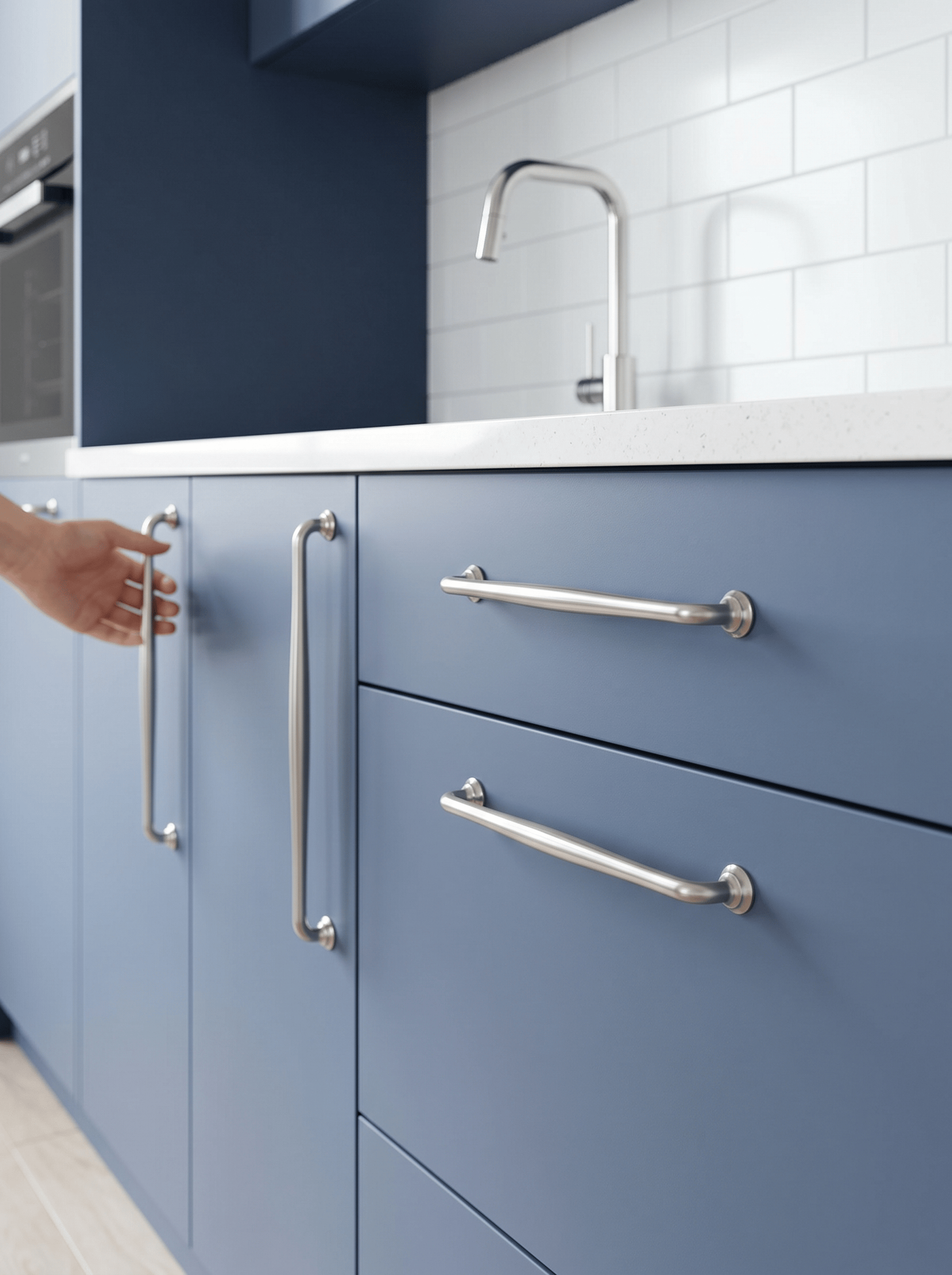 Goo-Ki Antique Brass Cabinet Pulls Solid Drawer Handles for Kitchen