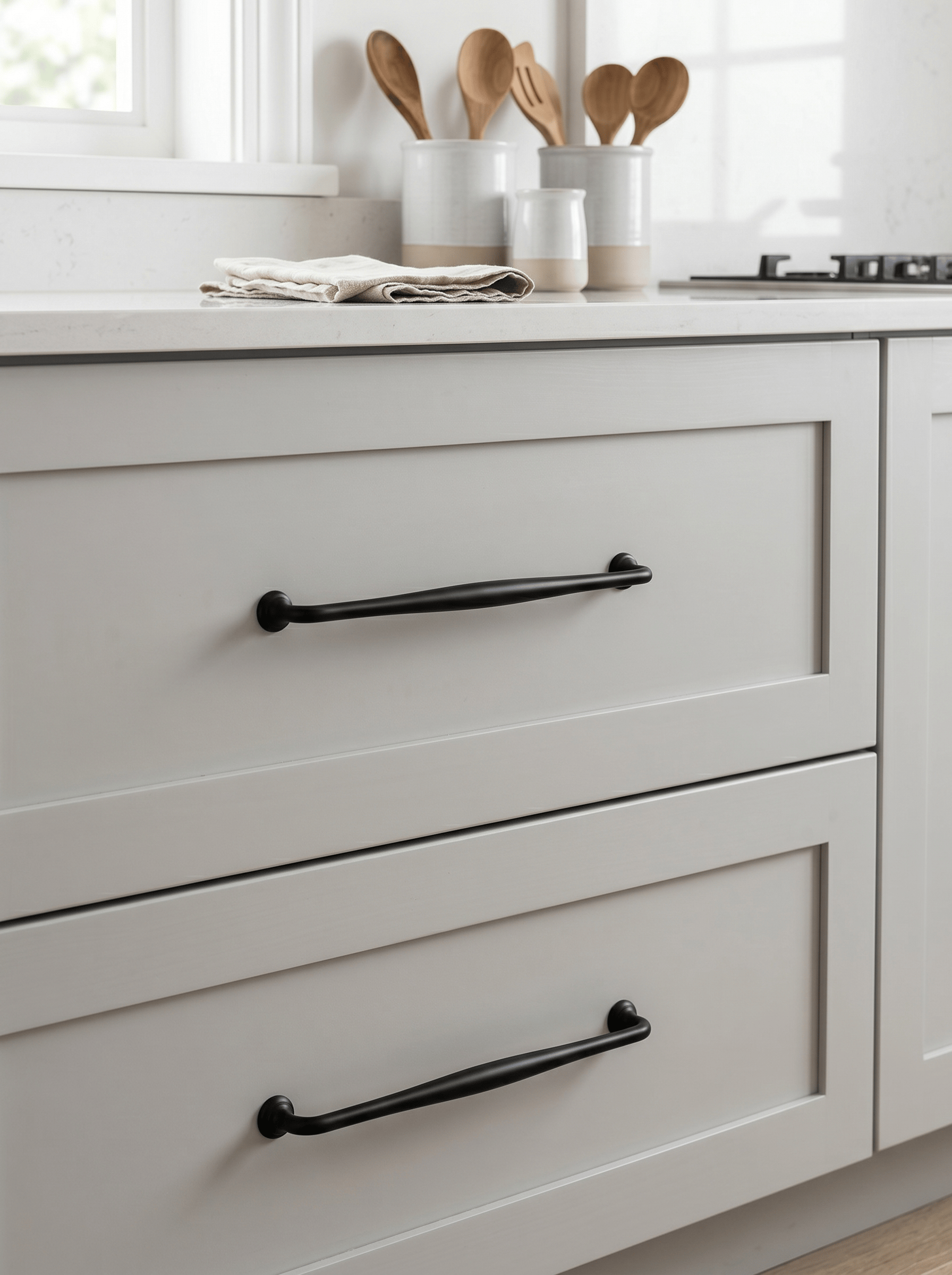 Goo-Ki Antique Brass Cabinet Pulls Solid Drawer Handles for Kitchen