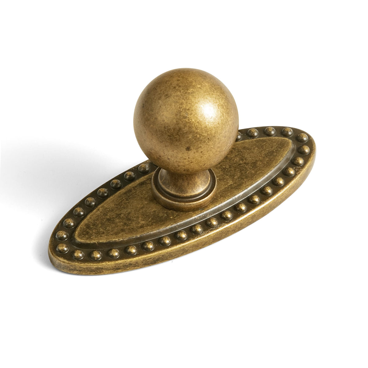 Goo-Ki Antique Brass / D / 0.94'' Knob 6 Pack Stylish Zinc Alloy Cabinet Knobs Classic Round Design Durable Cabinet Handles