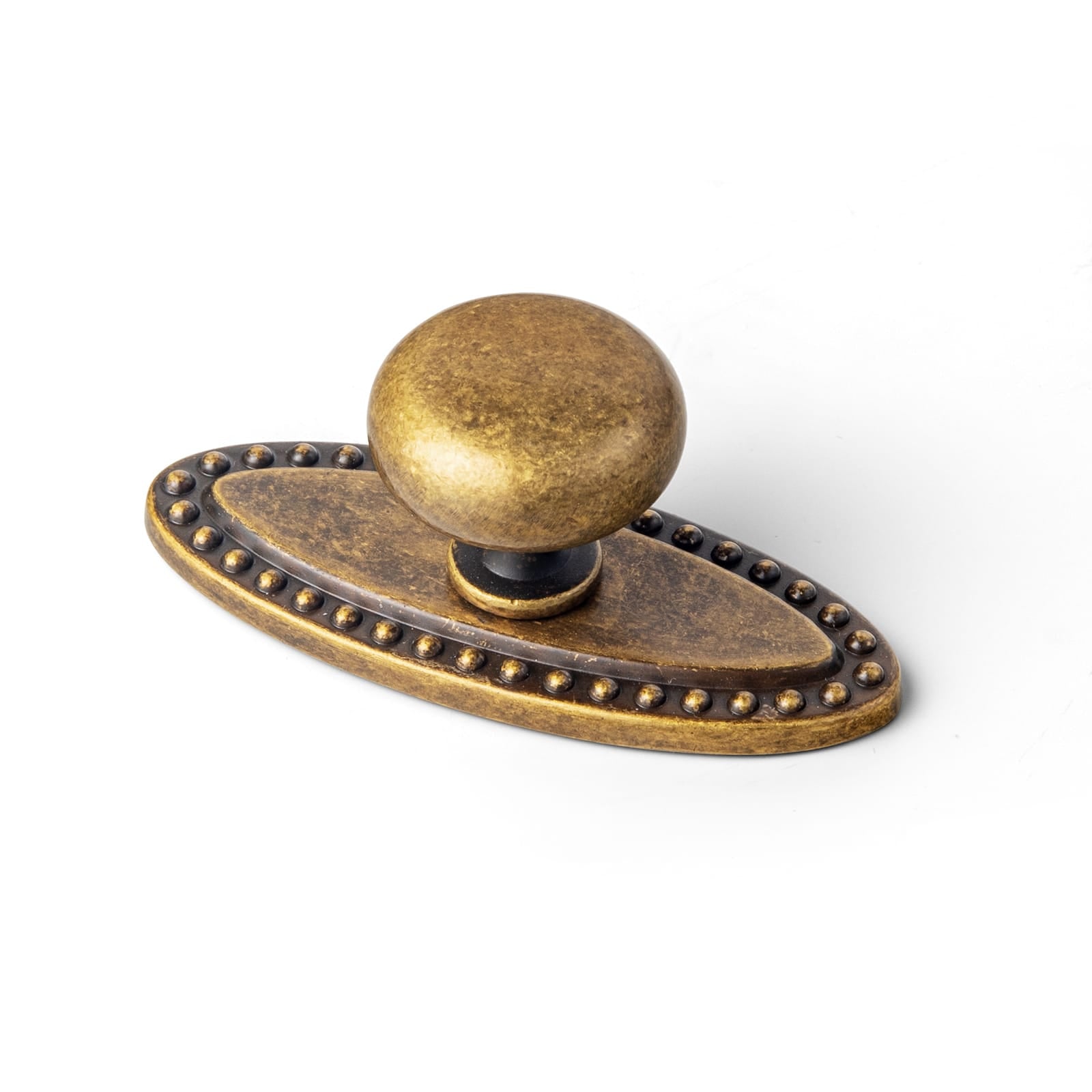 Goo-Ki Antique Brass / D / 6 Pack 1.14" Diameter Mushroom Knob