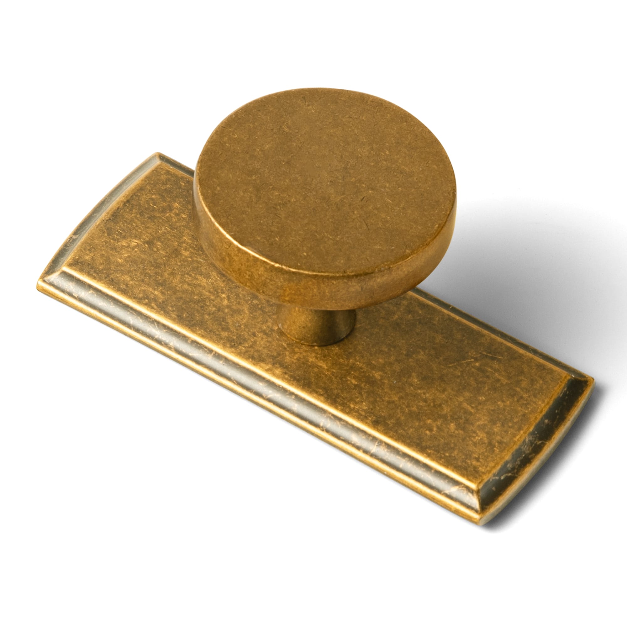 Goo-Ki Antique Brass / G011 / 6 Pack Antique Brass Cabinet Knobs with Back Plates Ornate Cabinet Pulls for Kitchen Cabinet Hardware