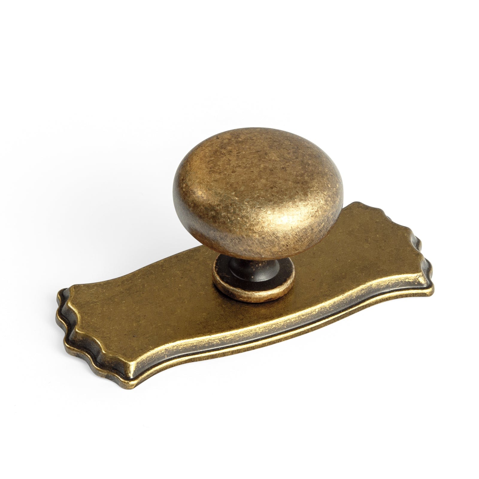 Goo-Ki Antique Brass / G012 / 6 Pack 1.14" Diameter Mushroom Knob