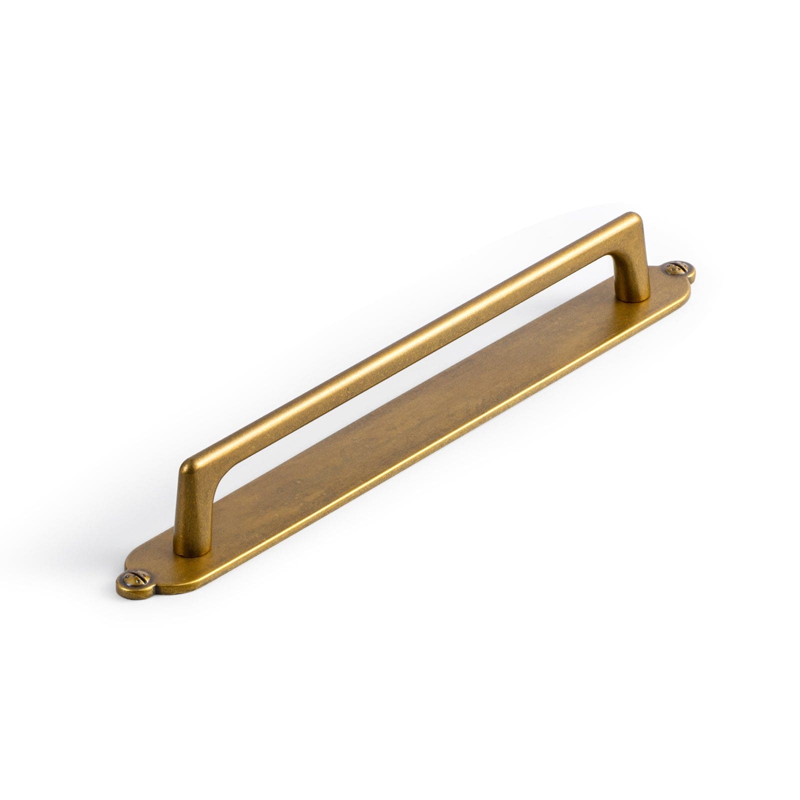 Goo-Ki Antique Brass / G013 / 7.6'' Hole Center 2 Pack Classic Cabinet Bar Pulls with Back Plate Zinc Alloy Cabinet Handle with Long Back Plate