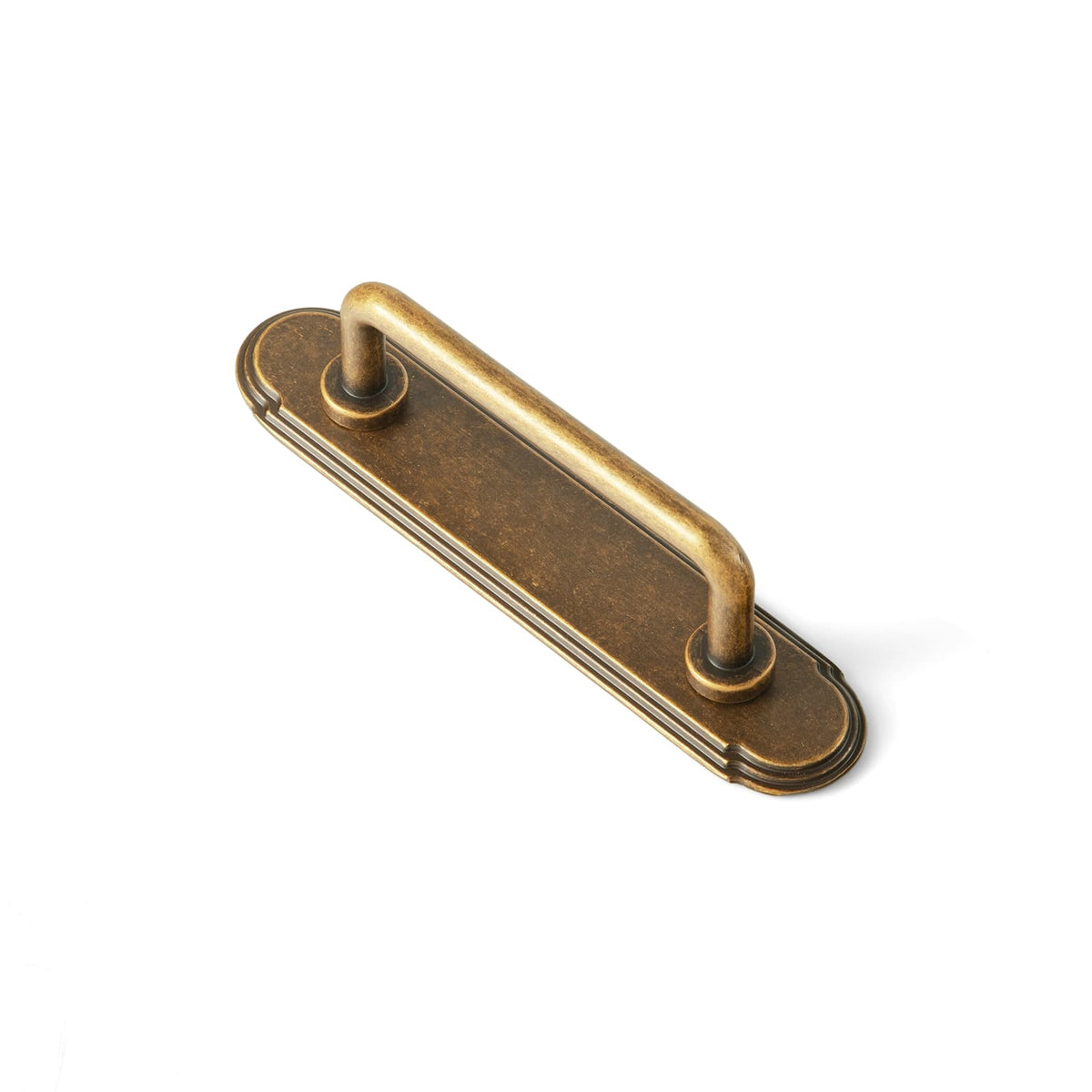 Goo-Ki Antique Brass / G014 / 3'' Hole Center 2 Pack Cabinet Bar Pulls with Back Plate Vintage Drawer Handles Home Improvement Hardware