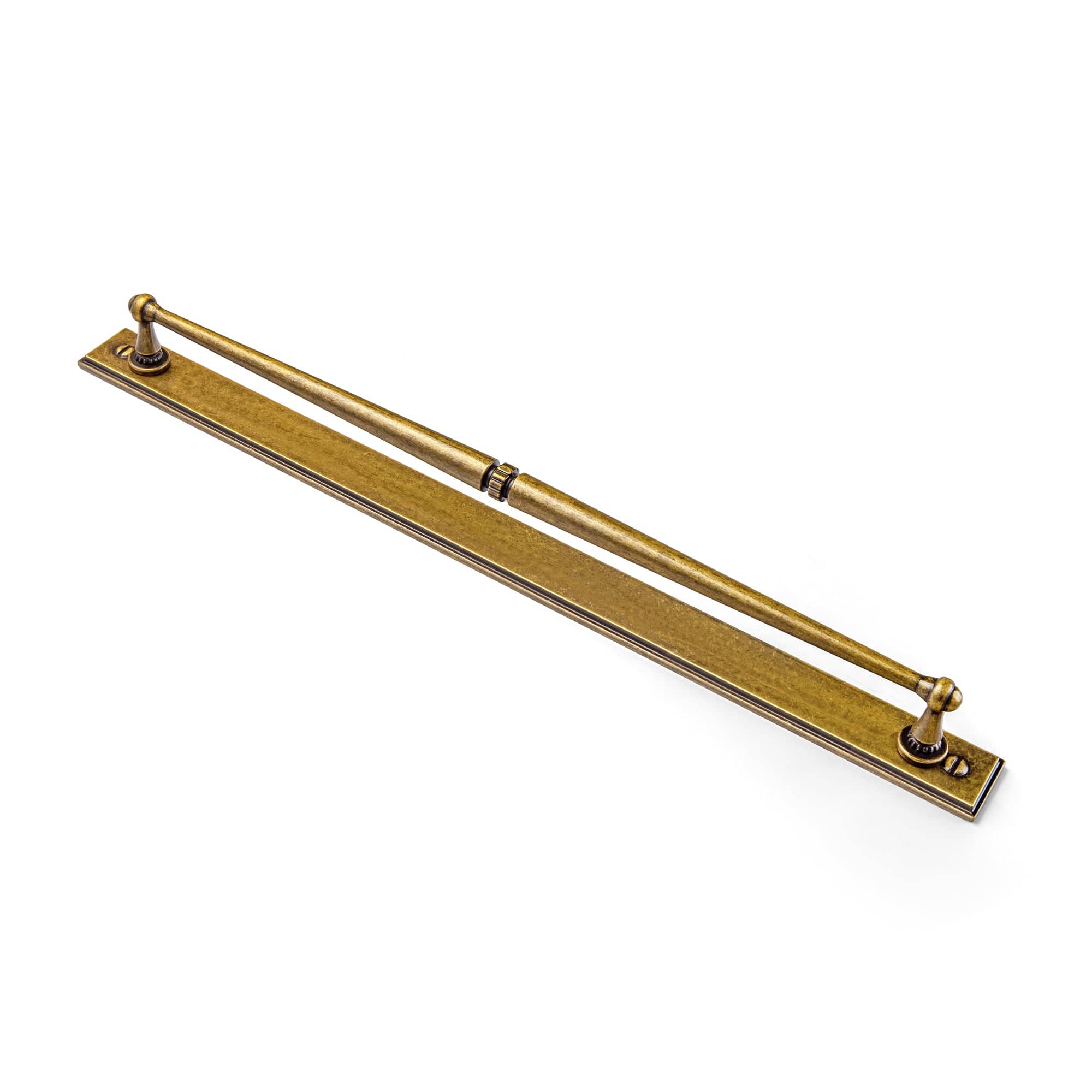 Goo-Ki Antique Brass / G015 / 12.6'' Hole Center 2 Pack Ornate Vintage Brass Drawer Pulls - Classic Cabinet Handles with Decorative Back Plates