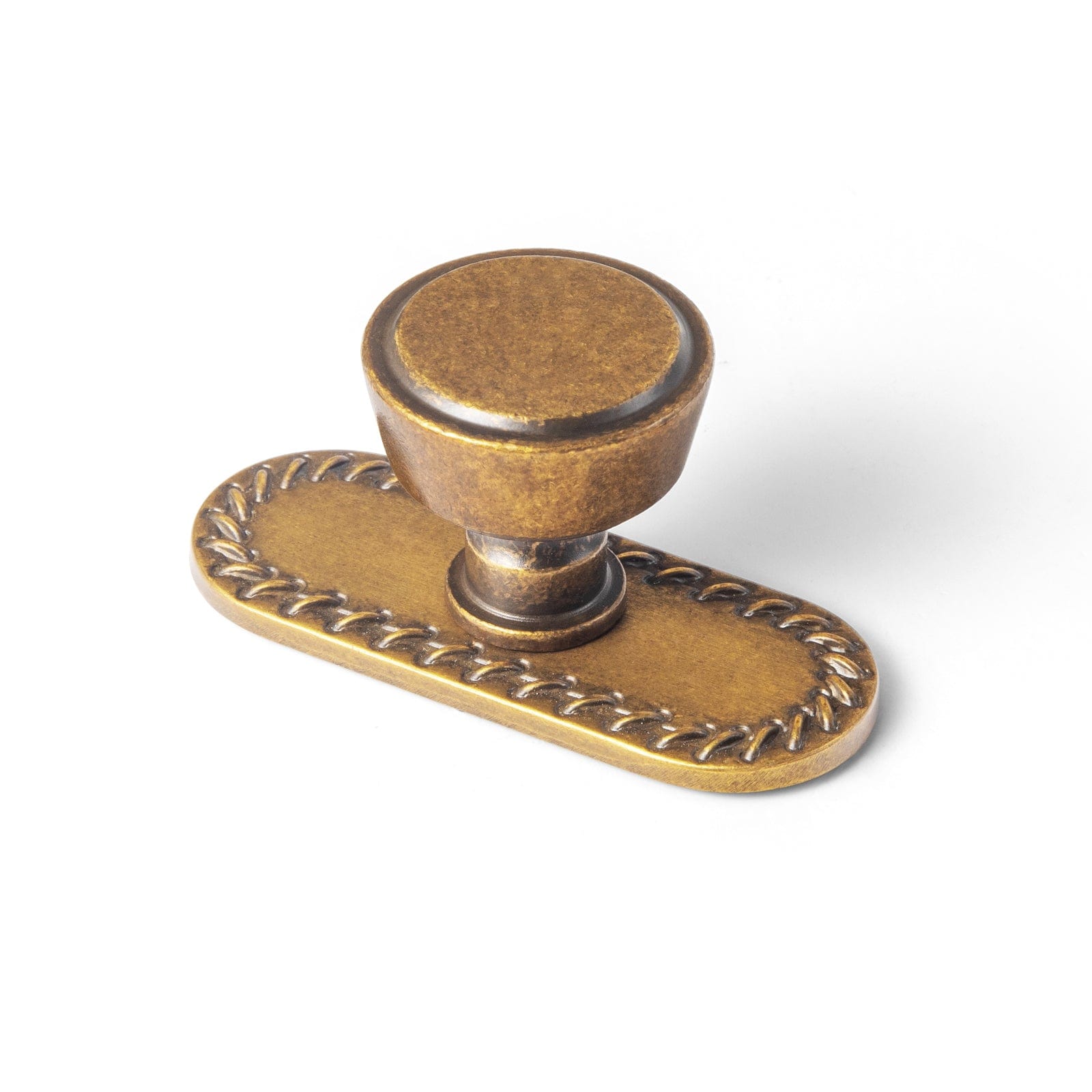 Goo-Ki Antique Brass / G016 / 6 Pack Retro Drawer Knobs for Dresser Cupboard Solid Zinc Alloy Single Hole Cabinet Hardware