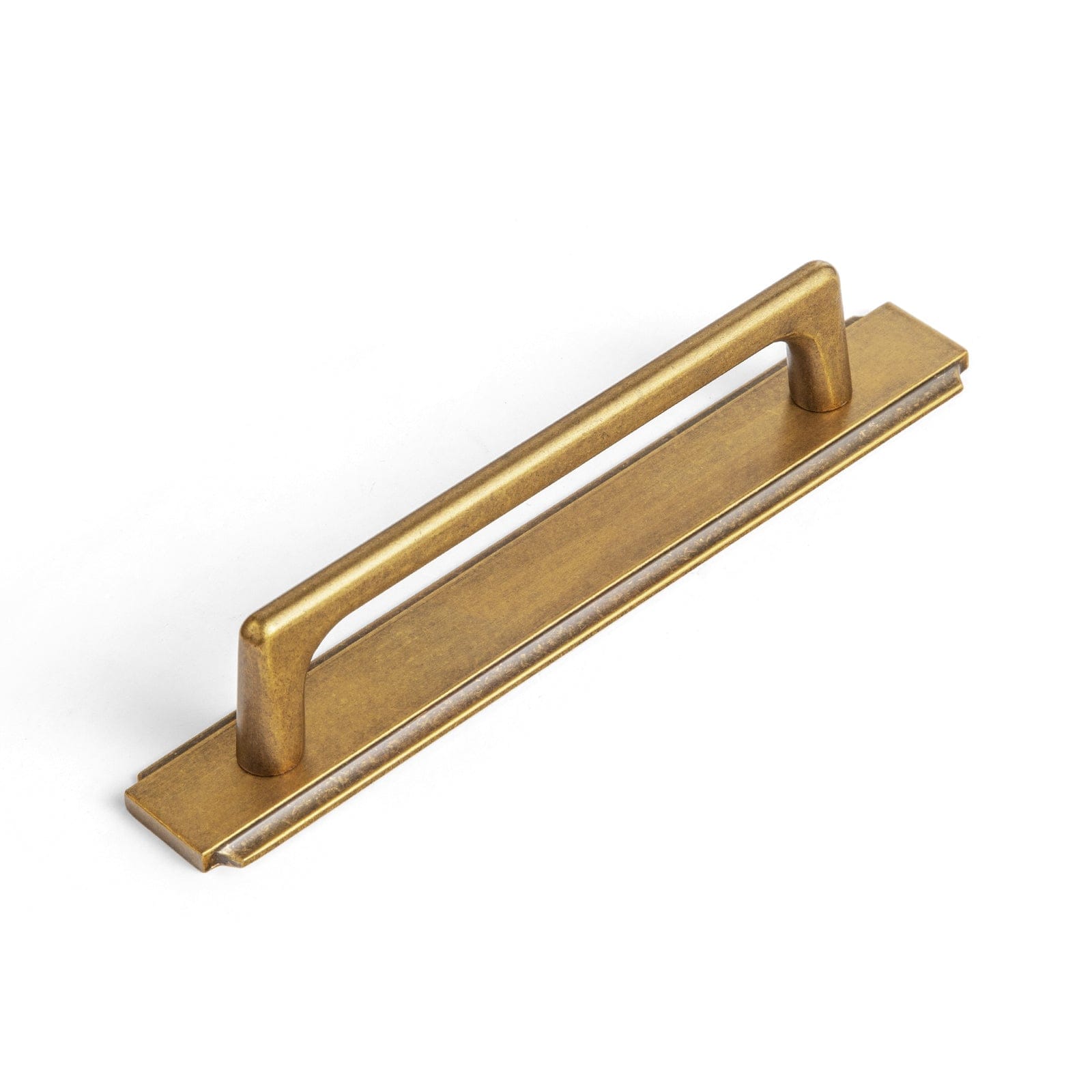 Goo-Ki Antique Brass / G020 / 5'' Hole Center 2 Pack Classic Cabinet Bar Pulls with Back Plate Zinc Alloy Cabinet Handle with Long Back Plate