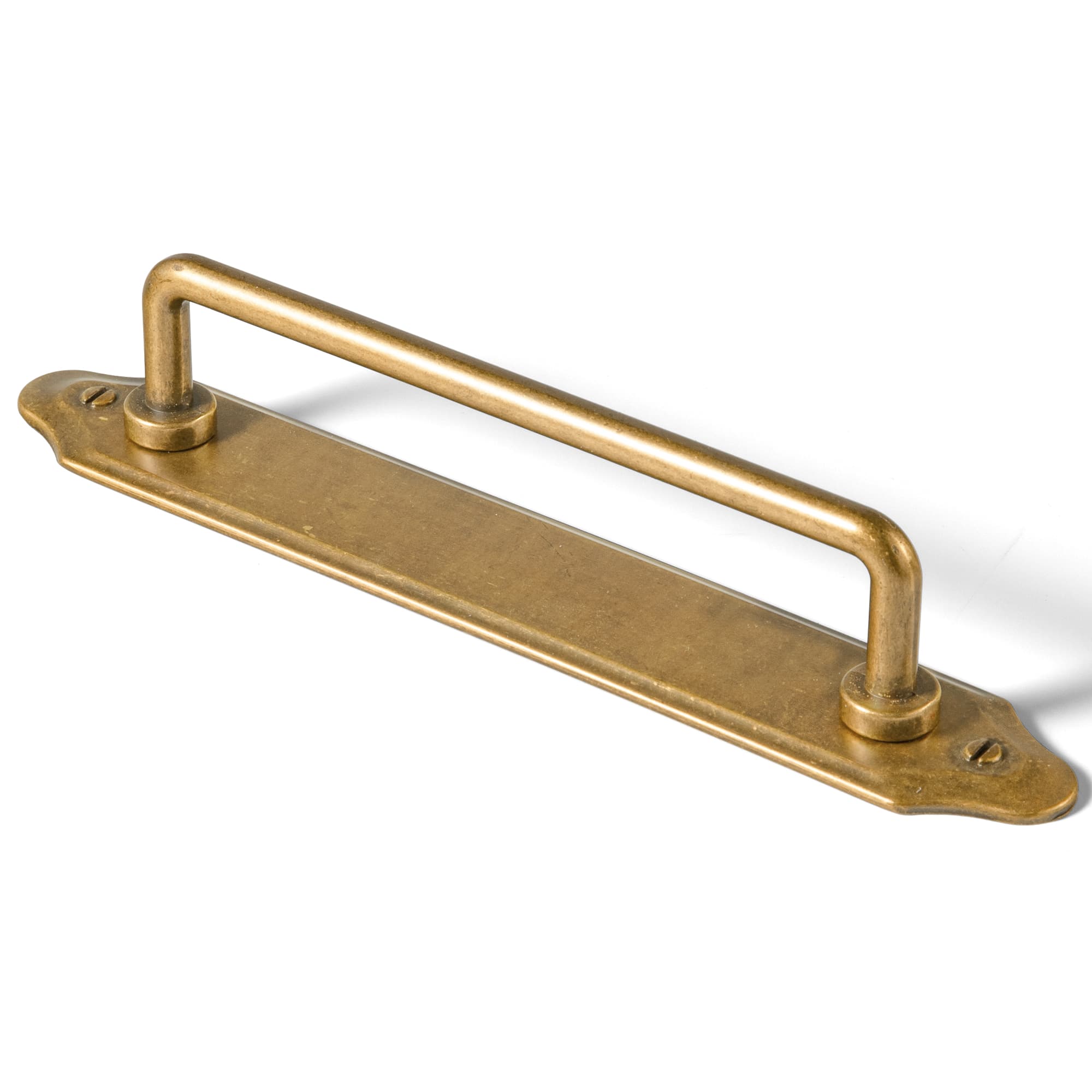 Goo-Ki Antique Brass / G023 / 5'' Hole Center 2 Pack Cabinet Bar Pulls with Back Plate Vintage Drawer Handles Home Improvement Hardware