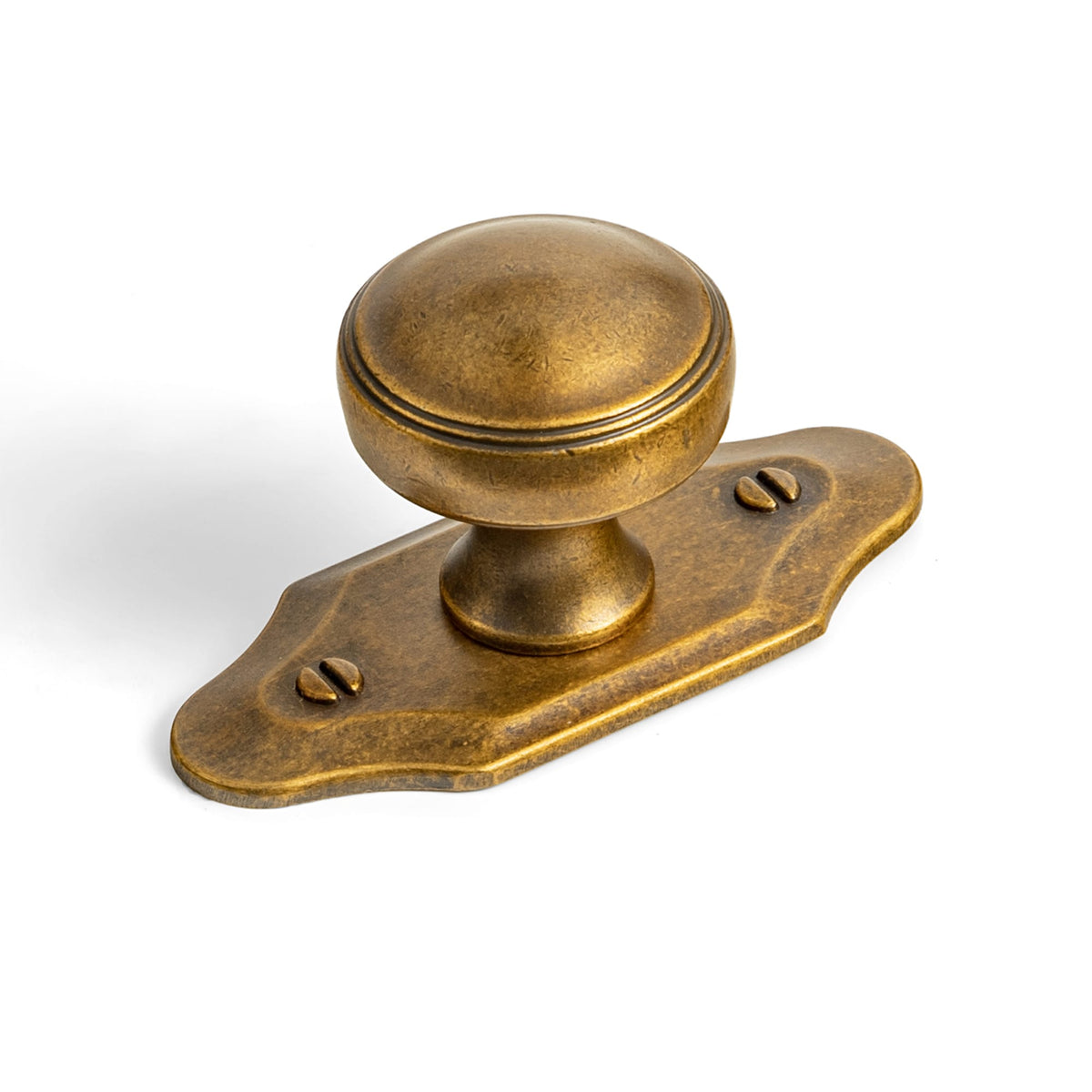 Goo-Ki Antique Brass / G023 / 6 Pack Ring-Lined Round Dome Cabinet Hardware Zinc Alloy Ball-Shaped Cabinet Knobs