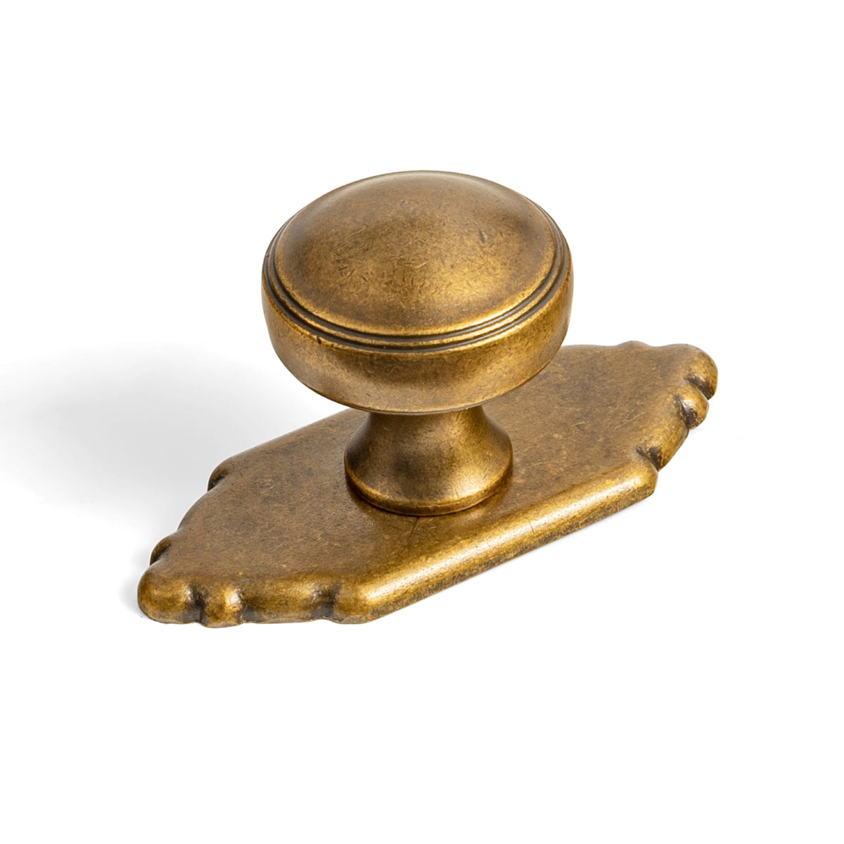 Goo-Ki Antique Brass / G024 / 6 Pack Ring-Lined Round Dome Cabinet Hardware Zinc Alloy Ball-Shaped Cabinet Knobs