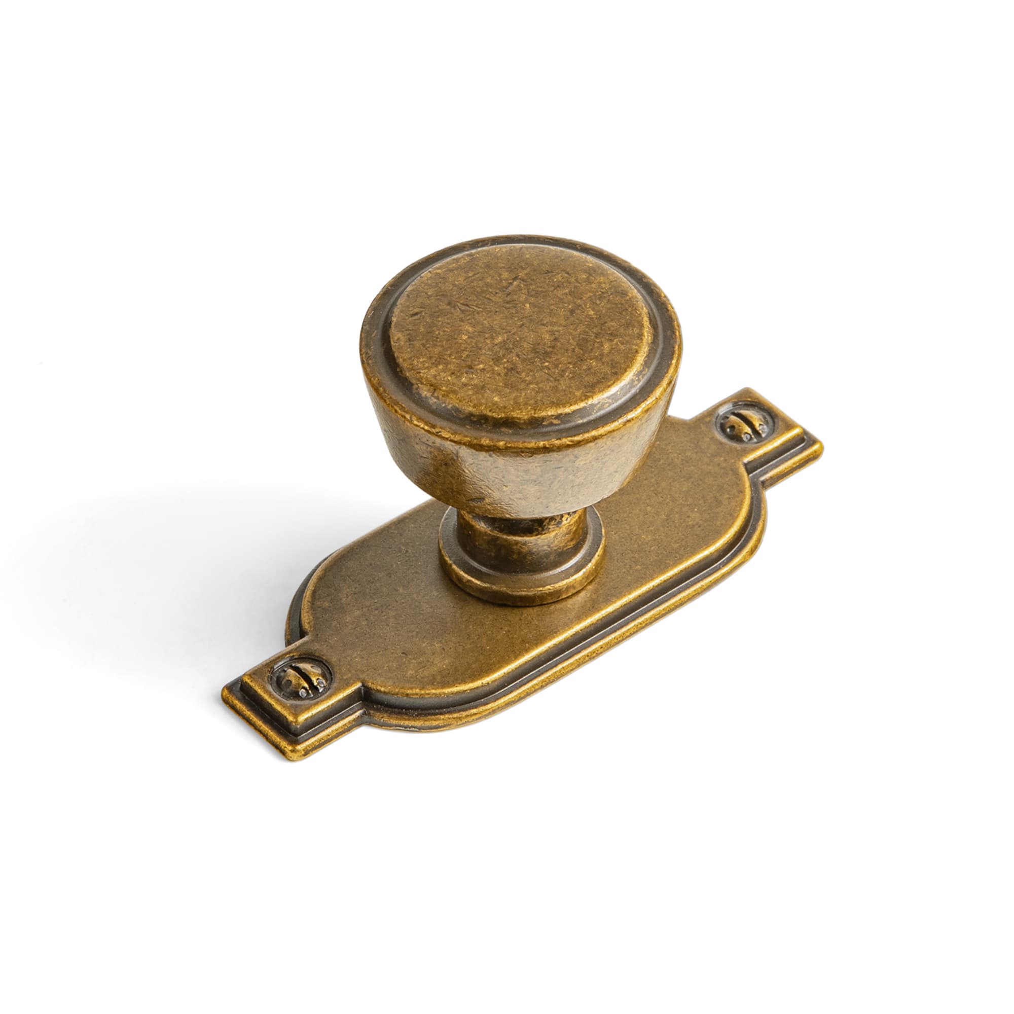 Goo-Ki Antique Brass / G029 / 6 Pack Retro Drawer Knobs for Dresser Cupboard Solid Zinc Alloy Single Hole Cabinet Hardware