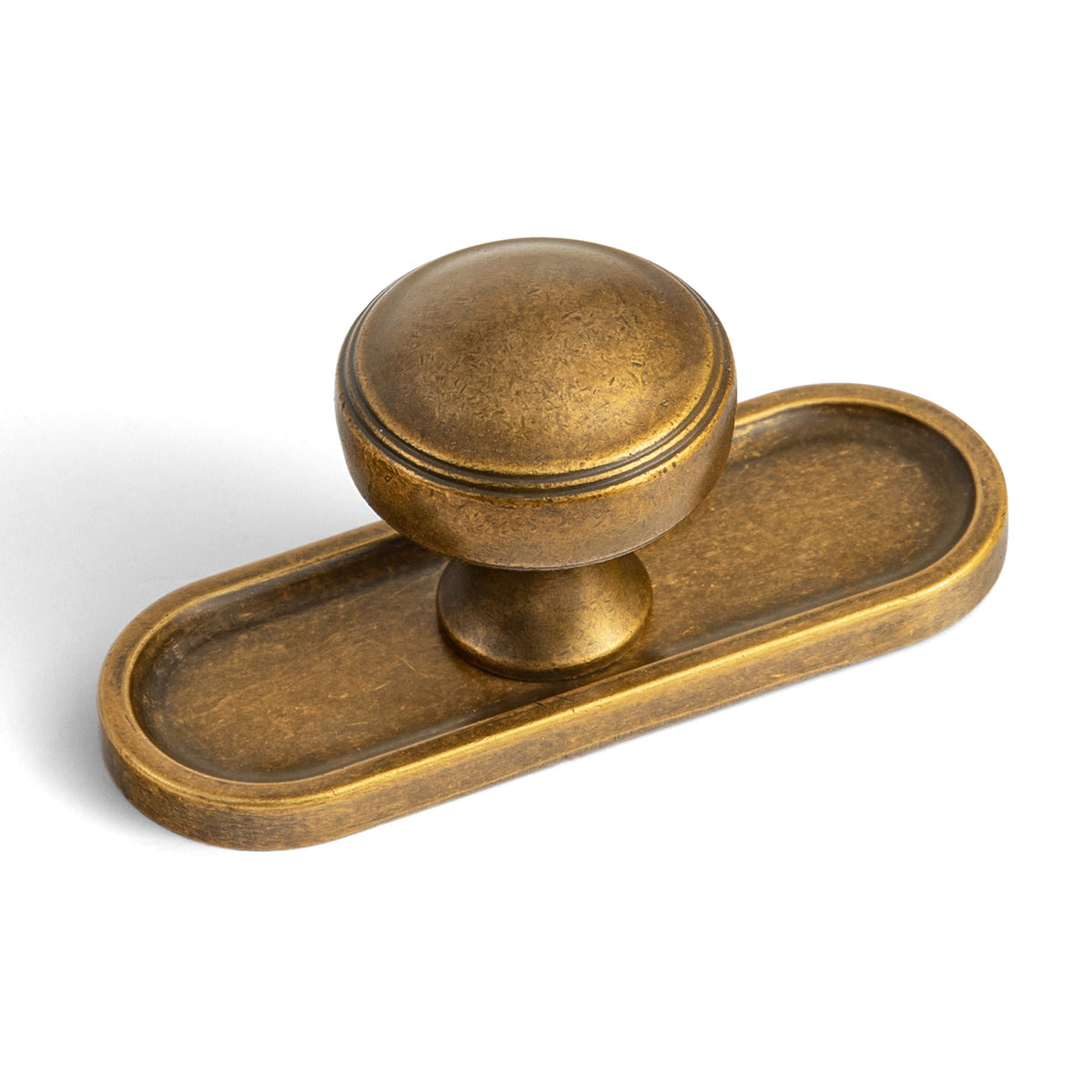 Goo-Ki Antique Brass / G033 / 6 Pack Ring-Lined Round Dome Cabinet Hardware Zinc Alloy Ball-Shaped Cabinet Knobs