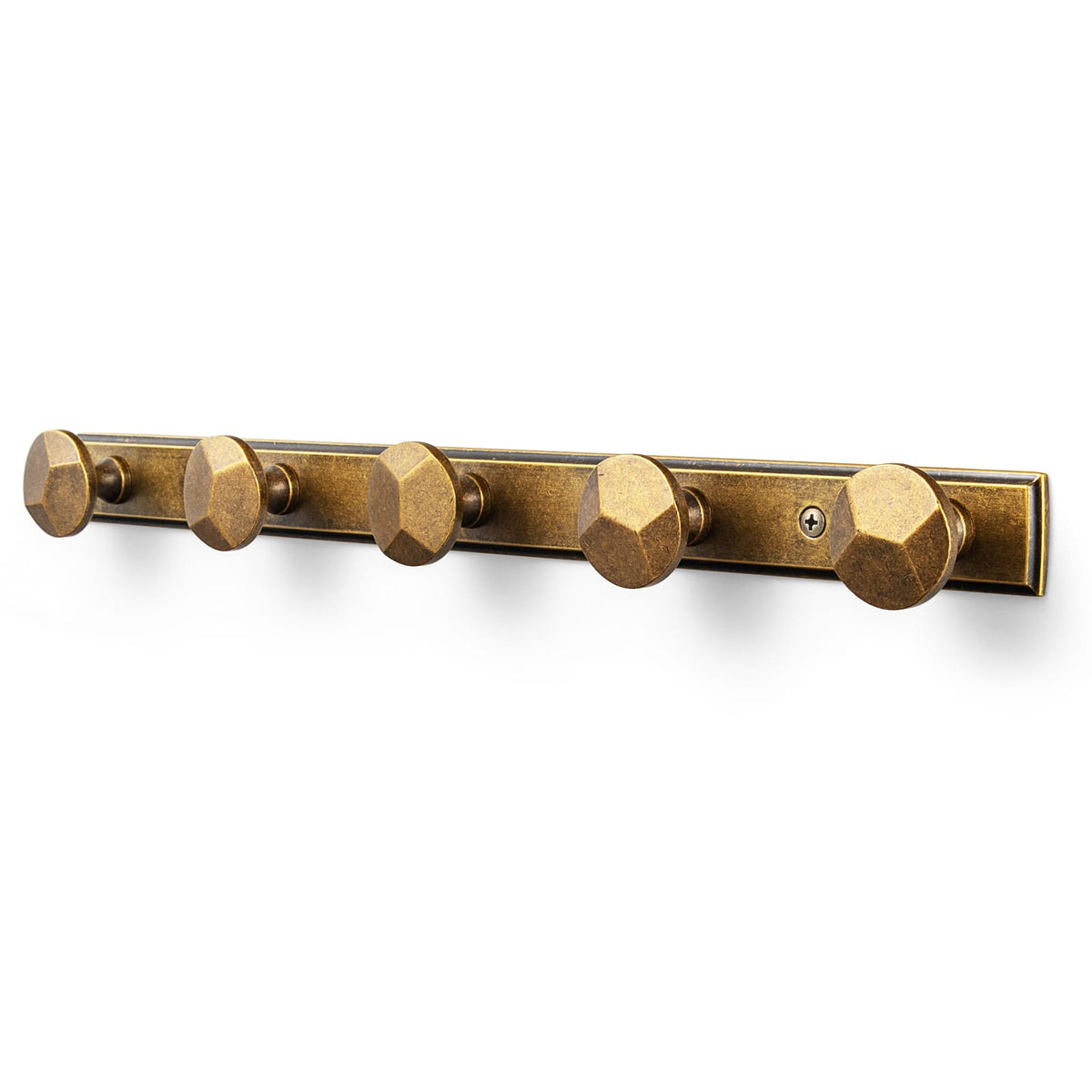 Goo-Ki Antique Brass / H011 / 5 Zinc Alloy Decorative Wall Mounted Coat Hook Rack, Heavy Duty Multipurpose Hanger