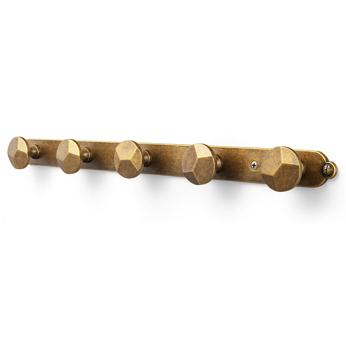 Goo-Ki Antique Brass / H013 / 5 Zinc Alloy Decorative Wall Mounted Coat Hook Rack, Heavy Duty Multipurpose Hanger