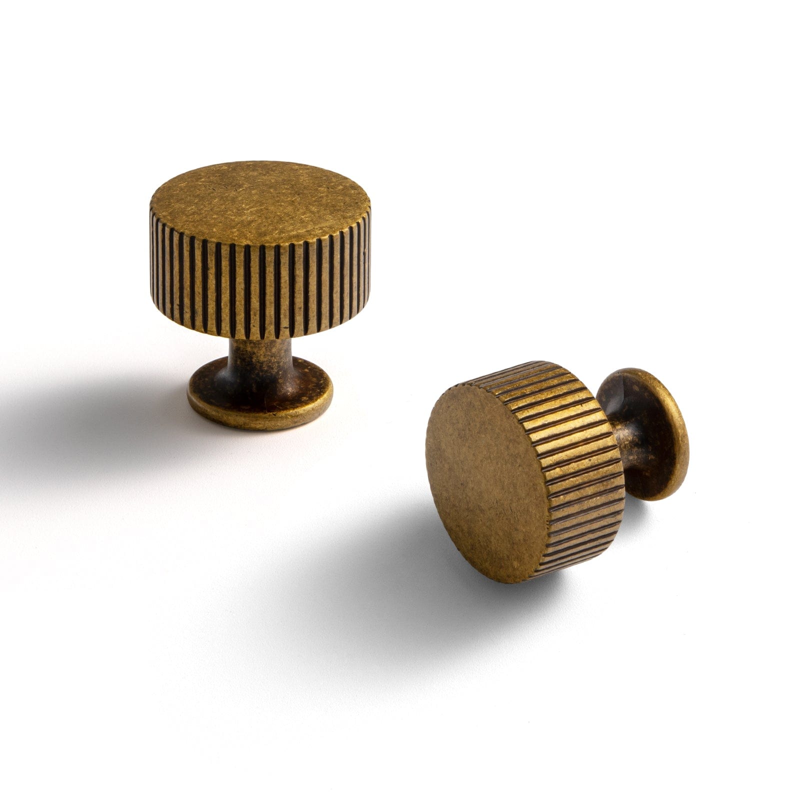 Goo-Ki Antique Brass / Knob Striped Decorations Cabinet Pull Retro Brass Cabinet Handles