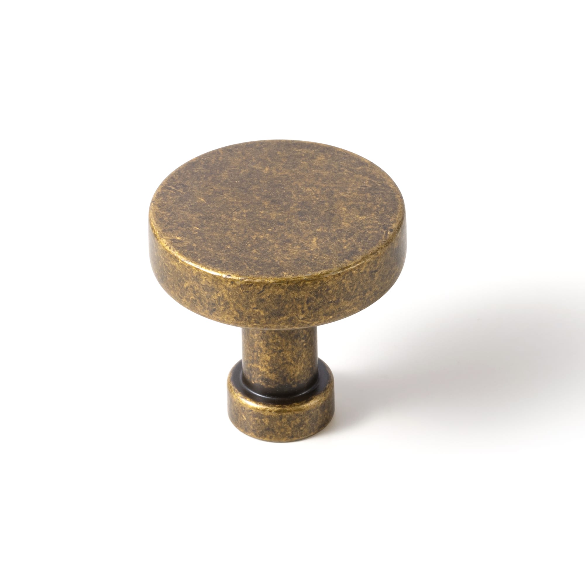 Goo-Ki Antique Brass / No Back Plate / 1.5'' Knob 6 Pack Vintage Brass Zinc Alloy Cabinet Knob with Back Plate Single Hole Center Kitchen Hardware