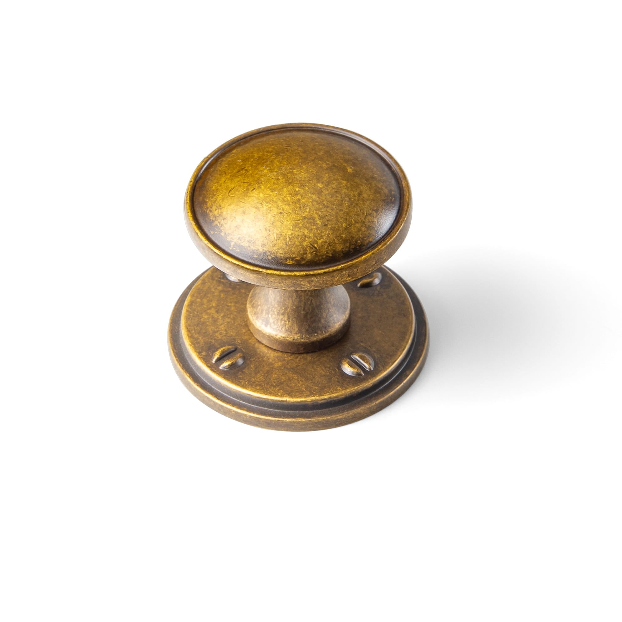 Goo-Ki Antique Brass / Round G015 / 6 Pack Antique Brass Cabinet Knobs Zinc Alloy Round Drawer Pulls with Vintage Patina Finish Retro Furniture Hardware
