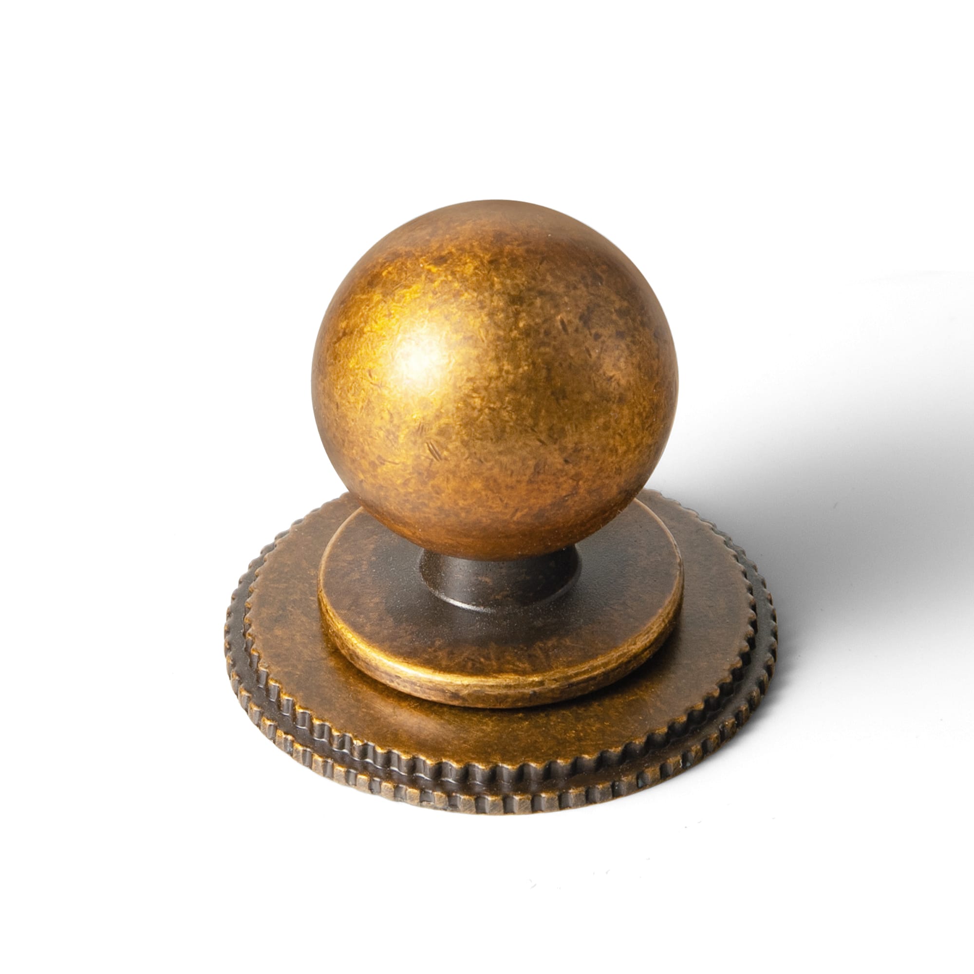 Goo-Ki Antique Brass / Round Knob with Back Plate Round G019 / 6 Pack Mid-Century Modern Arch Cabinet Pulls Antique Brass Kitchen Hardware