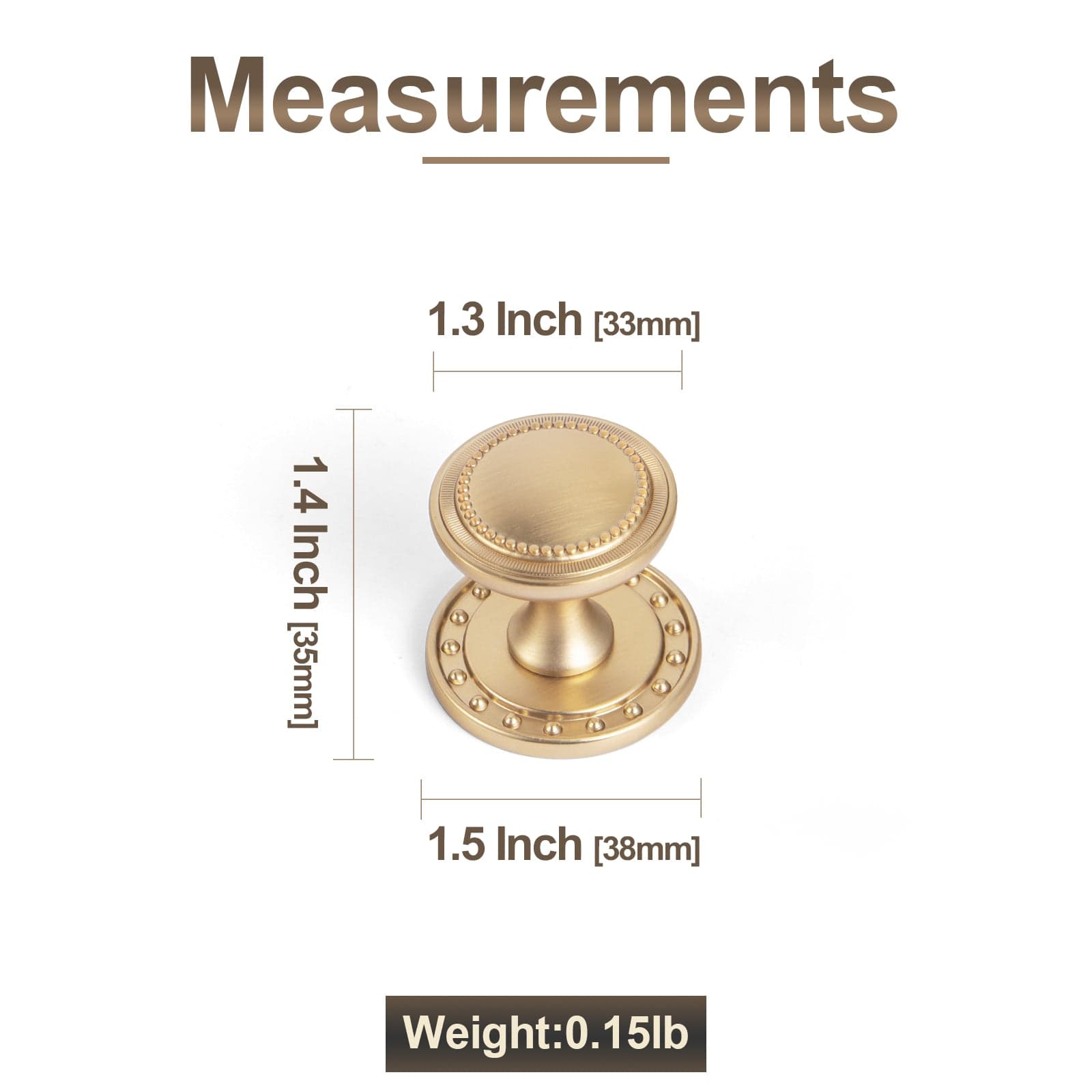 Goo-Ki Antique Brass Zinc Alloy Cabinet Knob with Delicate Decorative Back Plate Set