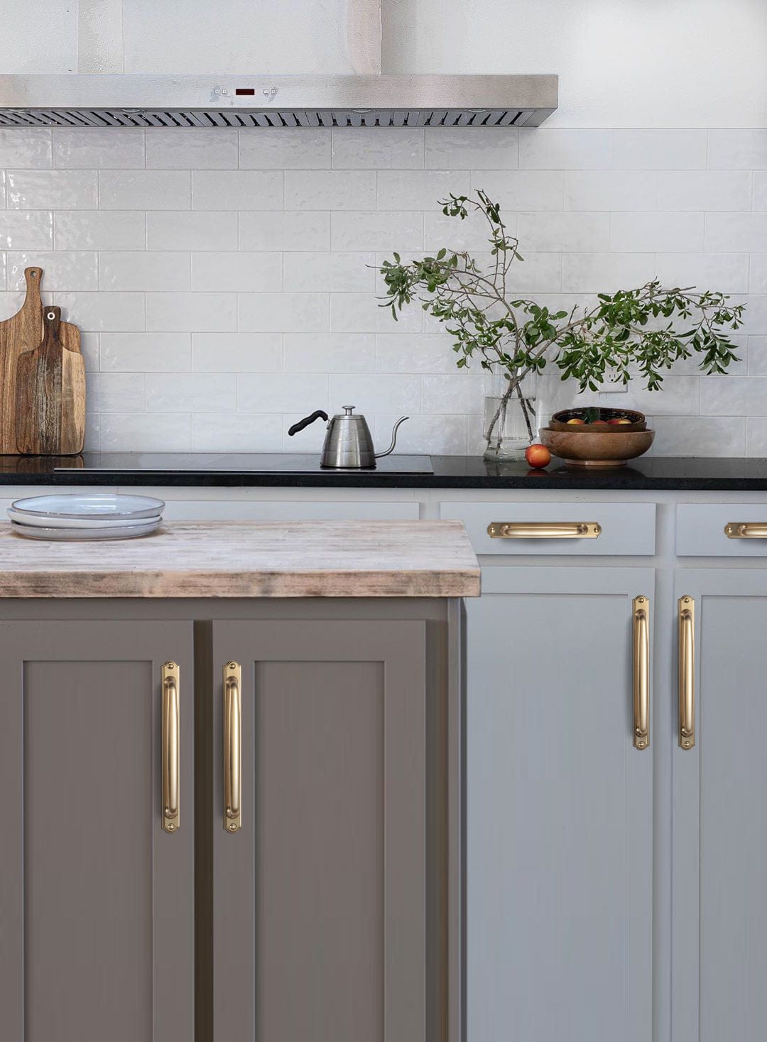 Goo-Ki Antique Bronze Drawer Pulls Solid Vintage Retro Bar Pull Furniture Hardware