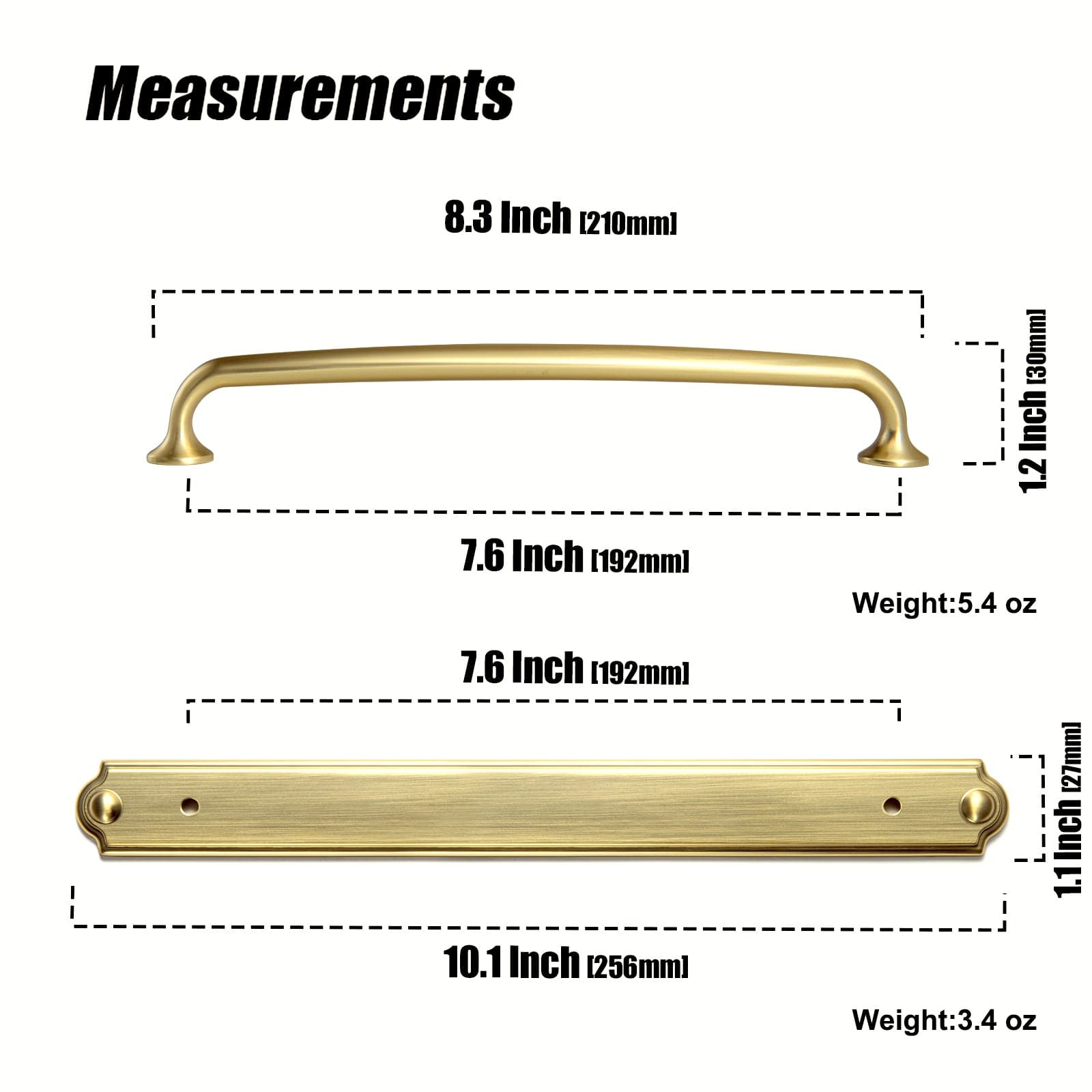 Goo-Ki Antique Bronze Drawer Pulls Solid Vintage Retro Bar Pull Furniture Hardware