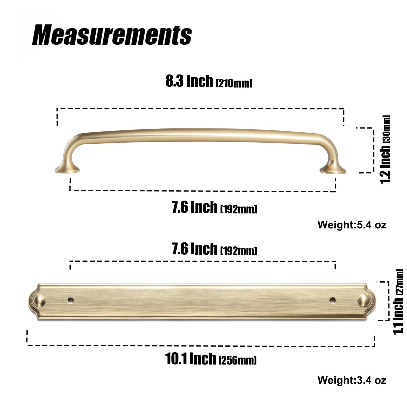 Goo-Ki Antique Bronze Drawer Pulls Solid Vintage Retro Bar Pull Furniture Hardware