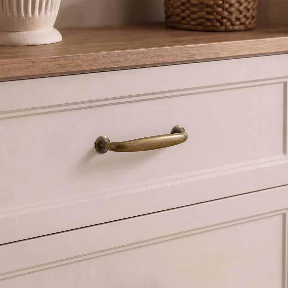 Goo-Ki Antique Bronze Drawer Pulls Solid Vintage Retro Bar Pull Furniture Hardware