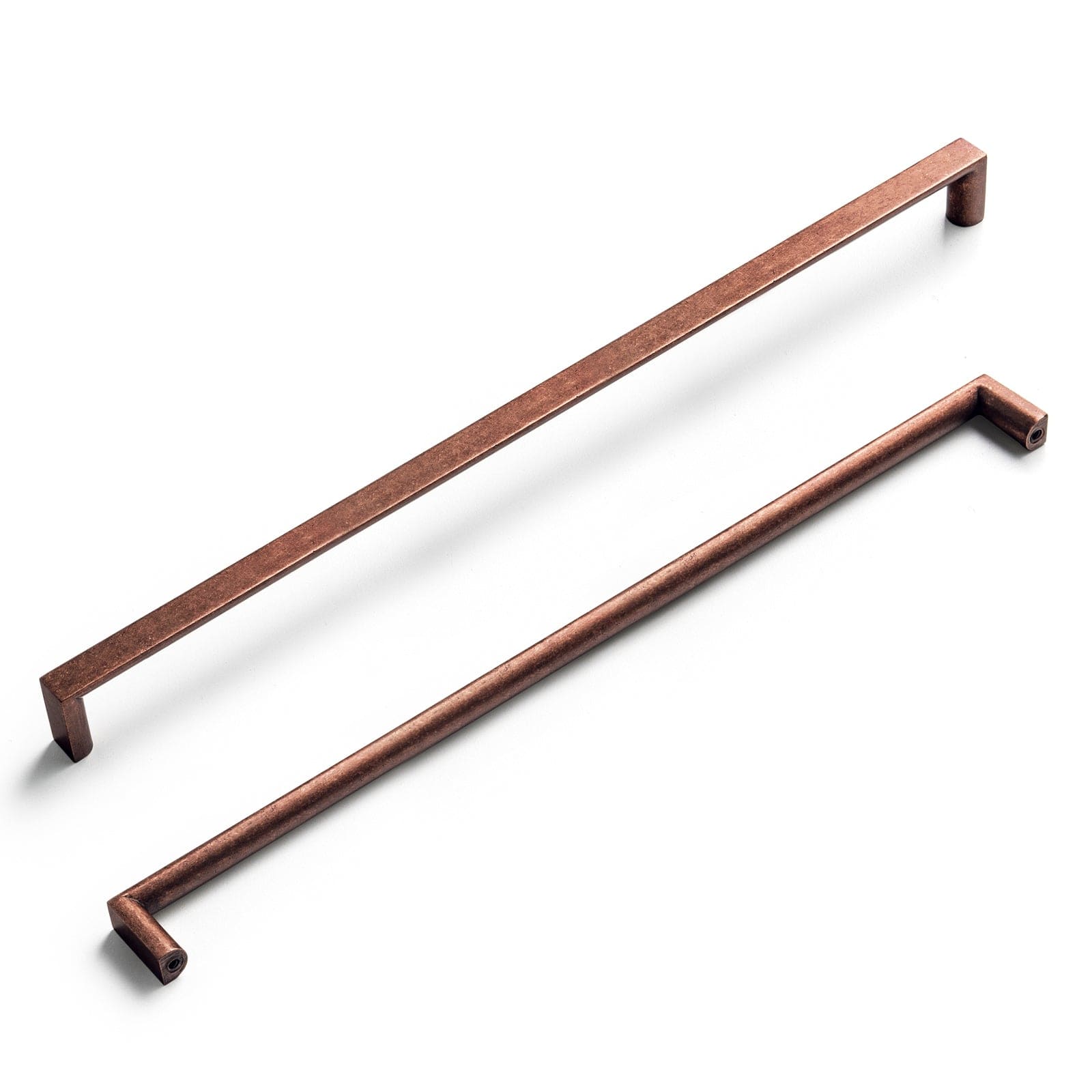 Goo-Ki Antique Copper / 12.6'' Hole Center / 6 Pack Long Cabinet Bar Pulls Antique Vintage Brass Solid Drawer Handles