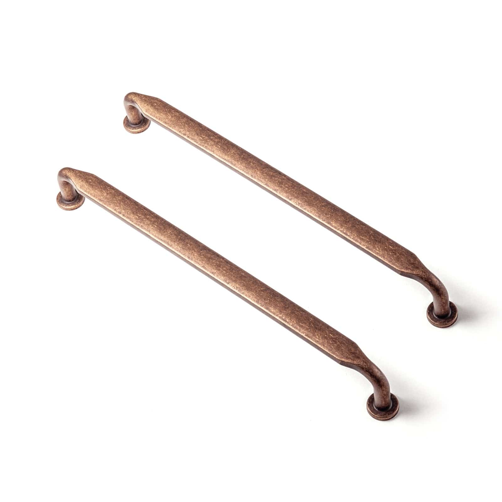 Goo-Ki Antique Copper / 7.6'' Hole Center / 6 Pack Minimalist Slim Design Zinc Alloy Cabinet Pulls – Rustic Hardware for a Streamlined Look