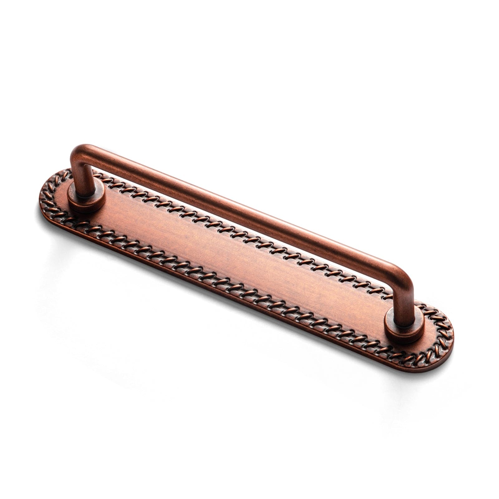 Goo-Ki Antique Copper / G016 / 5'' Hole Center 2 Pack Cabinet Bar Pulls with Back Plate Vintage Drawer Handles Home Improvement Hardware