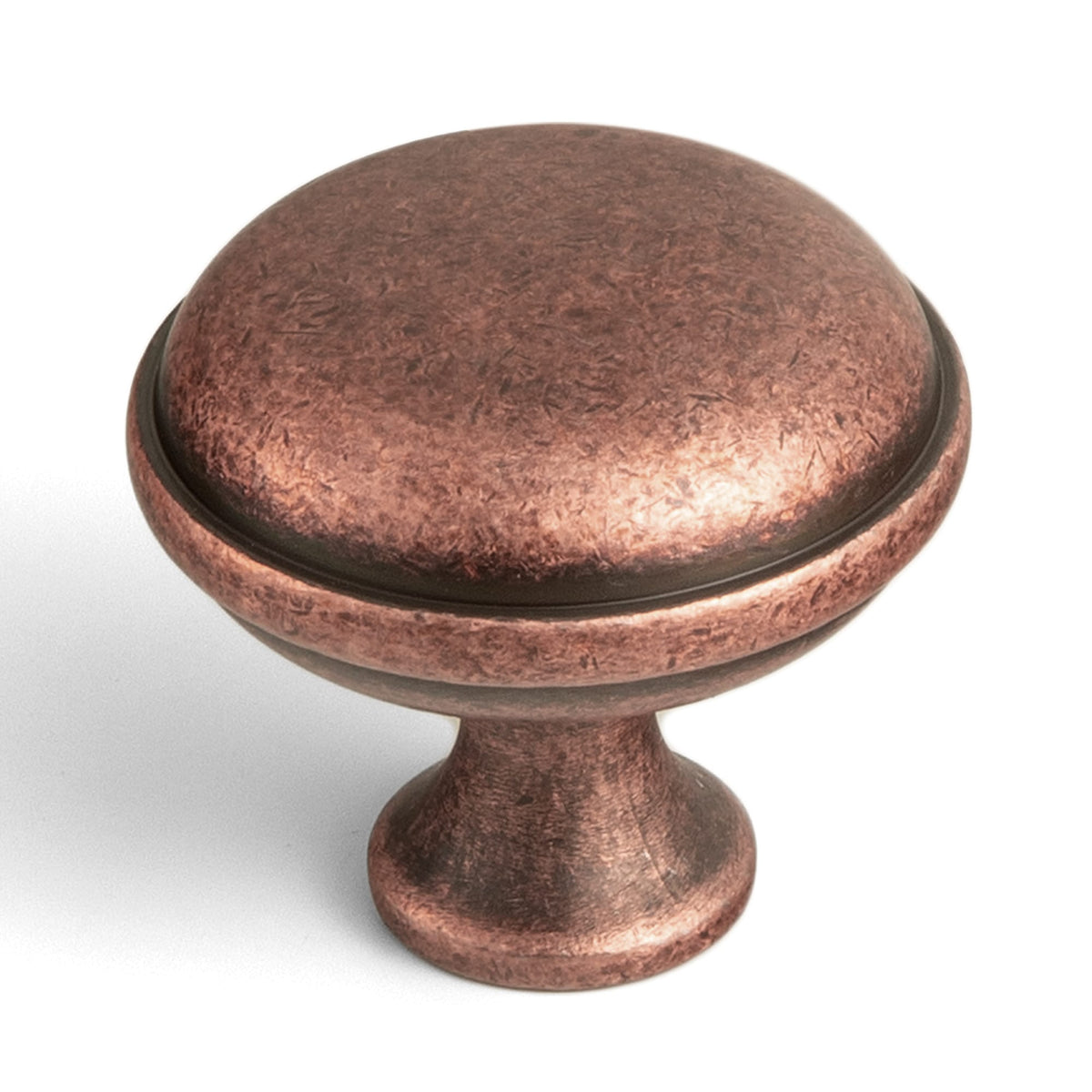 Goo-Ki Antique Copper / No Back Plate / 6 Pack Classic Mushroom Cabinet Knob Zinc Alloy Round Cabinet Knob with Backplate for Kitchen Cabinet