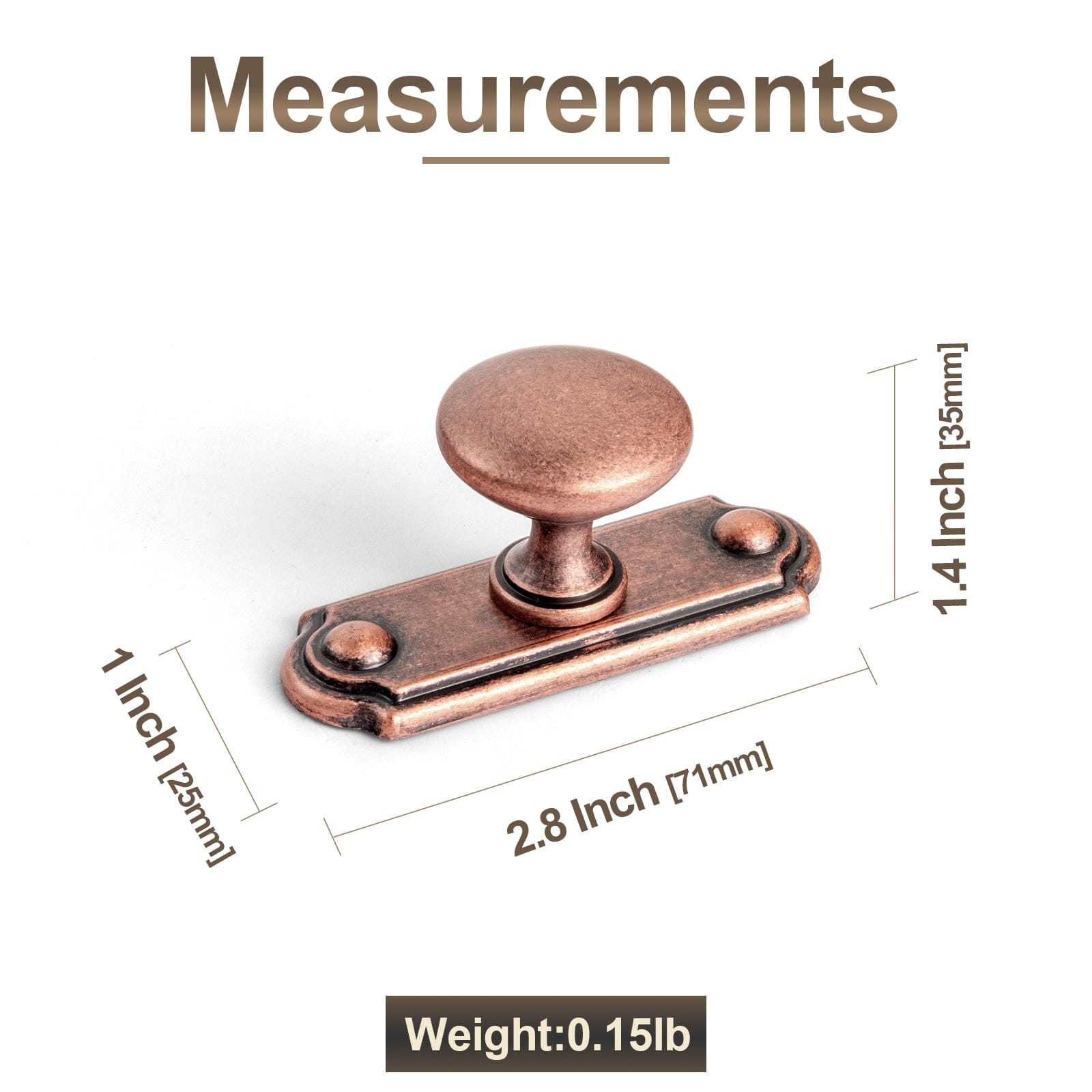 Goo-Ki Antique Drawer Pulls Solid Retro Bar Pull Furniture Hardware for Kitchen