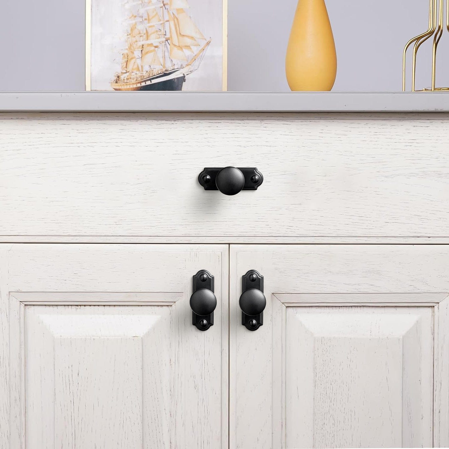 Goo-Ki Antique Drawer Pulls Solid Retro Bar Pull Furniture Hardware for Kitchen